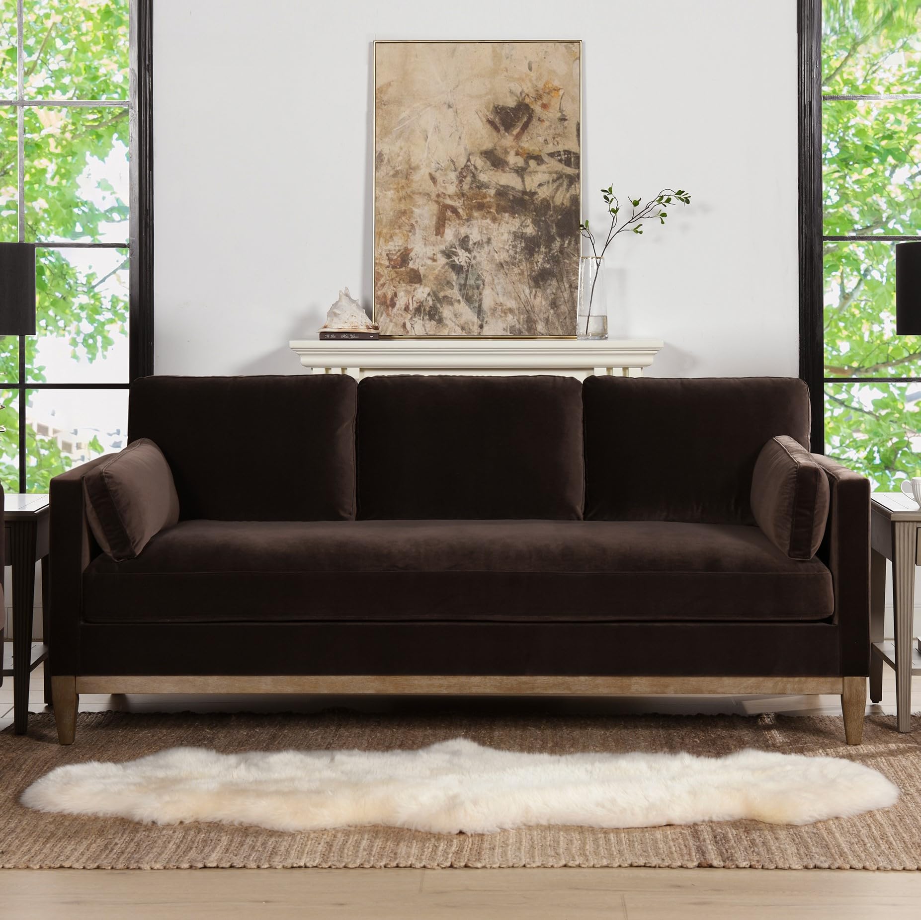 Chenille vs Velvet Sofa: Which Should You Buy? (2026) 2 Jennifer Taylor Home Knox 84' Modern Farmhouse Performance Velvet Living Room So — product photo
