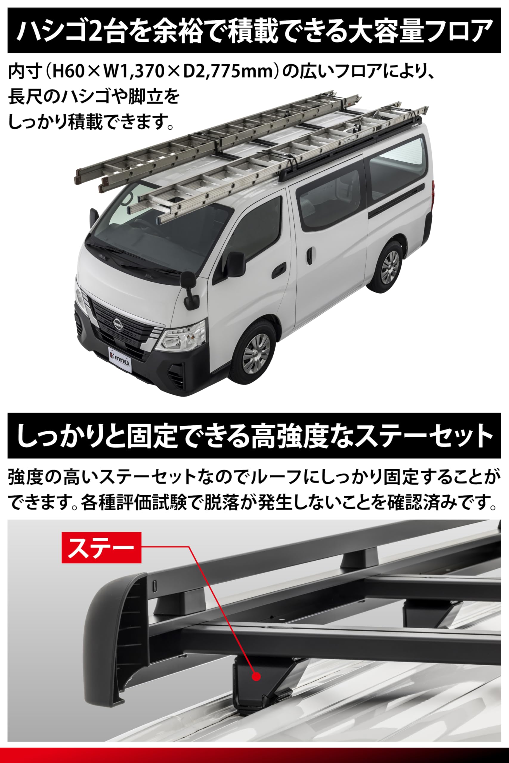 Amazon.co.jp: カーメイト(Carmate) inno(イノー) ルーフラック ルーフ 