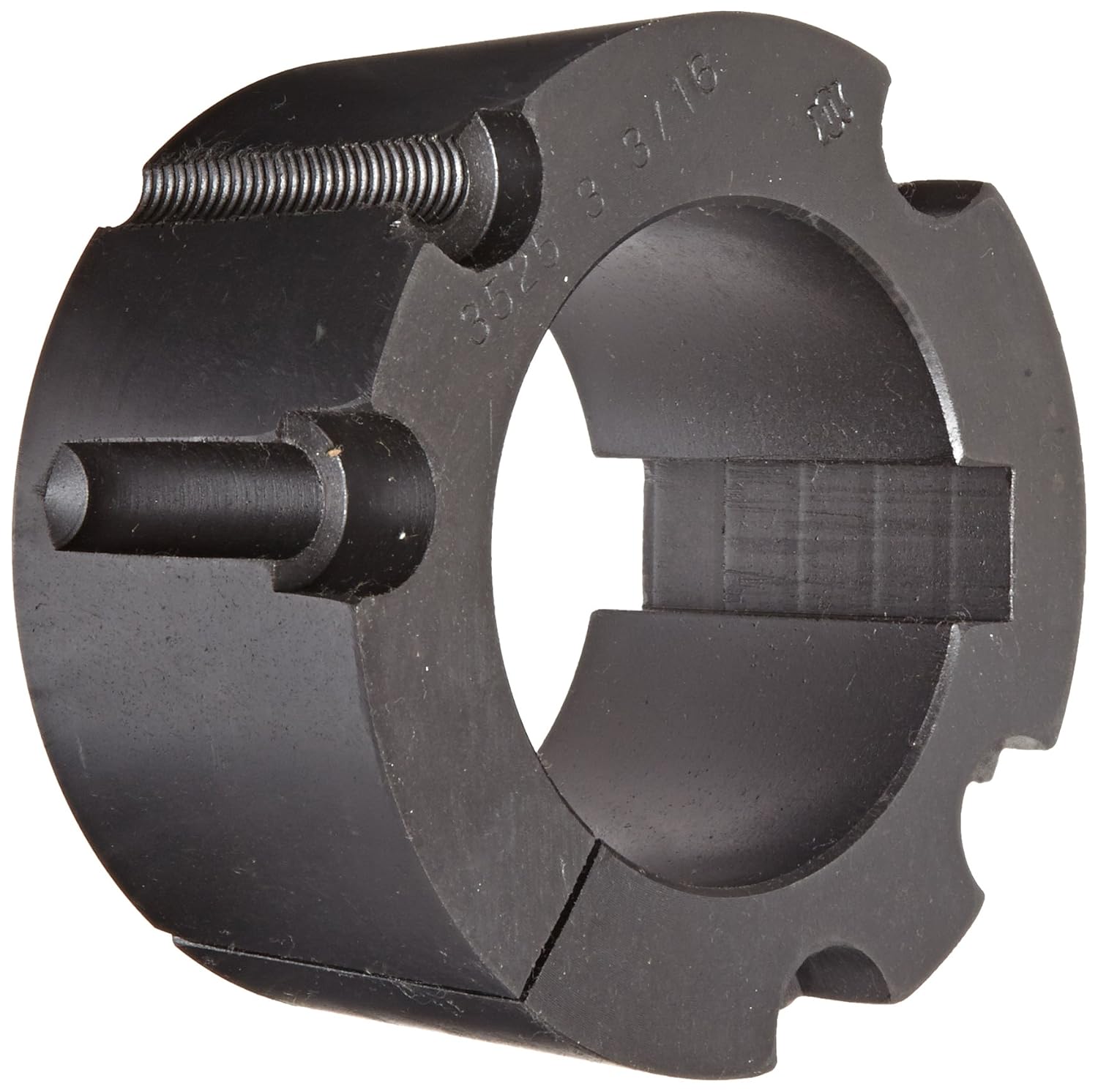 Martin 3525 3 3/16 Taper Bushing, Class 30 Gray Cast Iron, Inch, 3.19" Bore, 5" OD, 2.5" Length