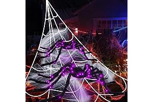 BEIGUO 50" Light Up Spider Halloween Decoration