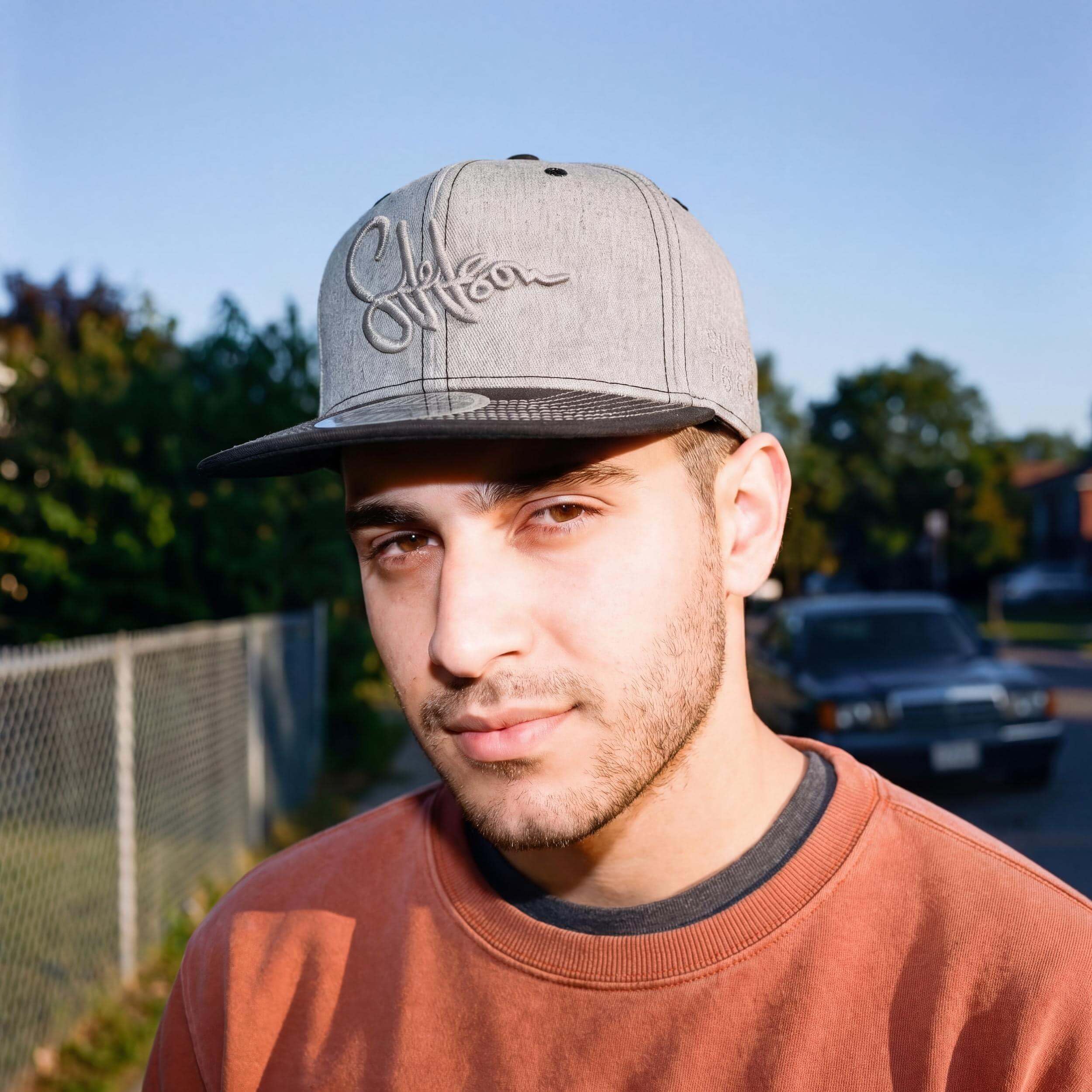 Stetson Lettering Flat Brim Cap Herren Aus 100% Baumwolle Gefüttert Frühjahr Sommer