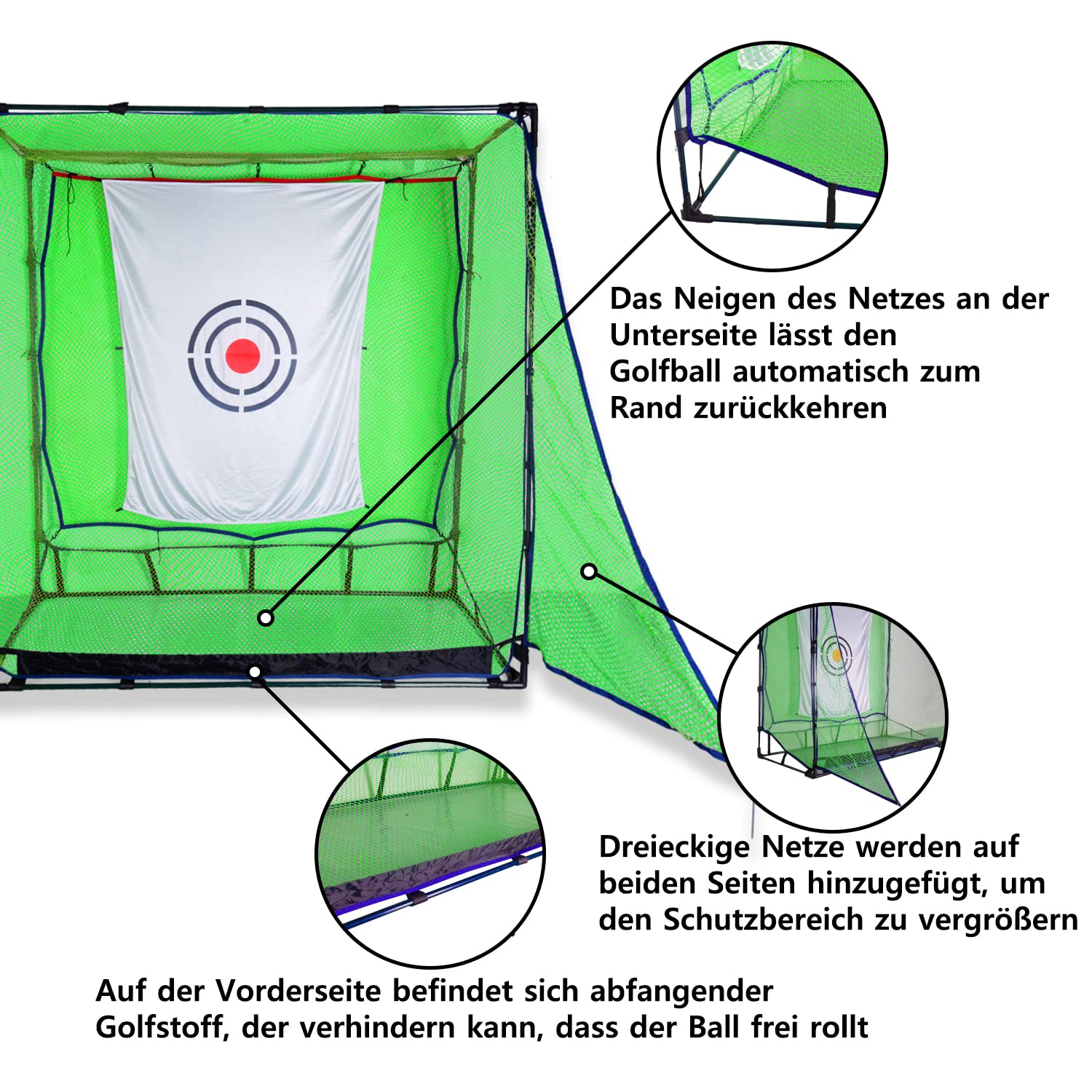 Kapler Red de entrenamiento de golf para actividades al aire libre