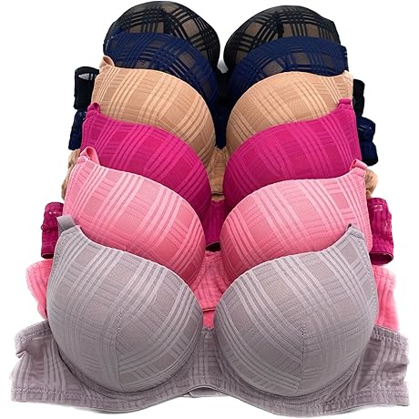 6 PCS ADD 2 CUP THICK PADDING Extreme Double PUSHUP 32B-40C Bra