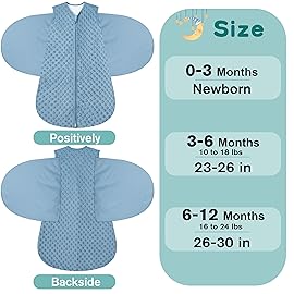 Fleece Newborn Sleep Sack Baby Swaddle,3-Way Adjustable Wearable Blanket,2 Pack Fleece Swaddling Sleeping Bag TOG 2.0 (Brown & Dark Green, 6-12 Months)