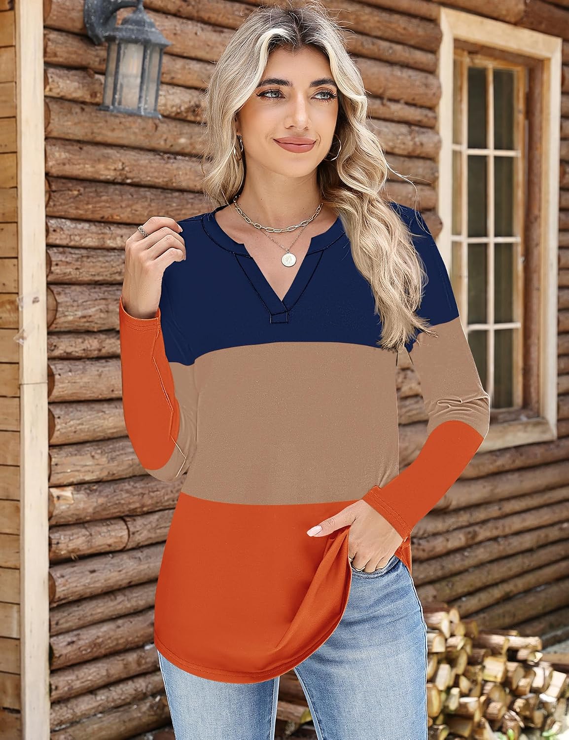 Navy Coffee Orange