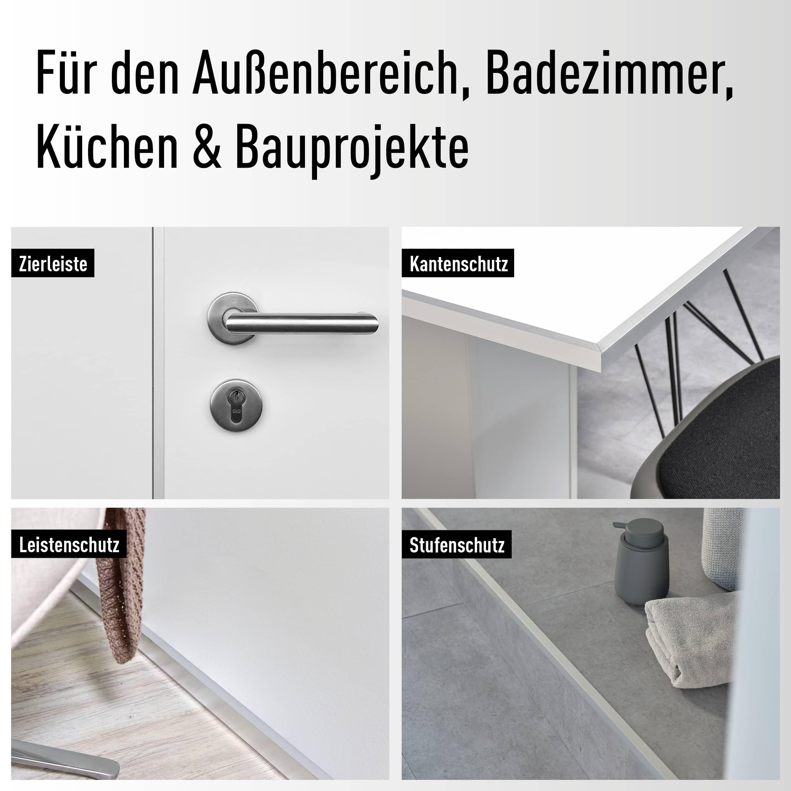 nielsen Aluminium Winkelprofil Natur (Pressblank) 2000x50x50 mm, Stärke: 2 mm, Länge: 200 cm, gleichschenklig, Made in Germany, Eckschutzprofil, Kantenschutz, Abschlußprofil, Ausgleichswinkel