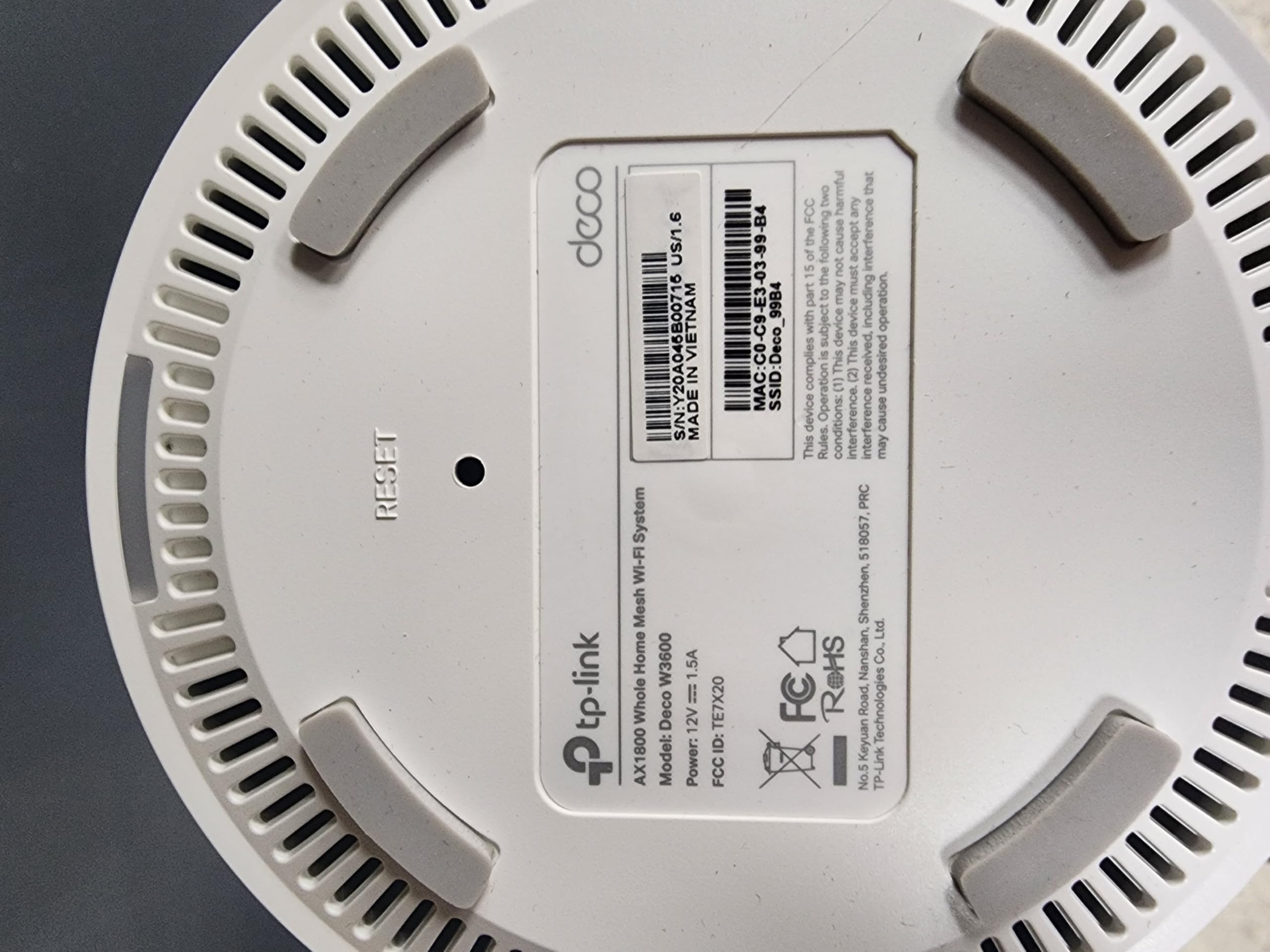 TP-Link Deco X20 Wi-Fi 6ルーター Deco X20-DSL | AX1800 VDSL Whole Home Mesh WiFi 6 Gateway