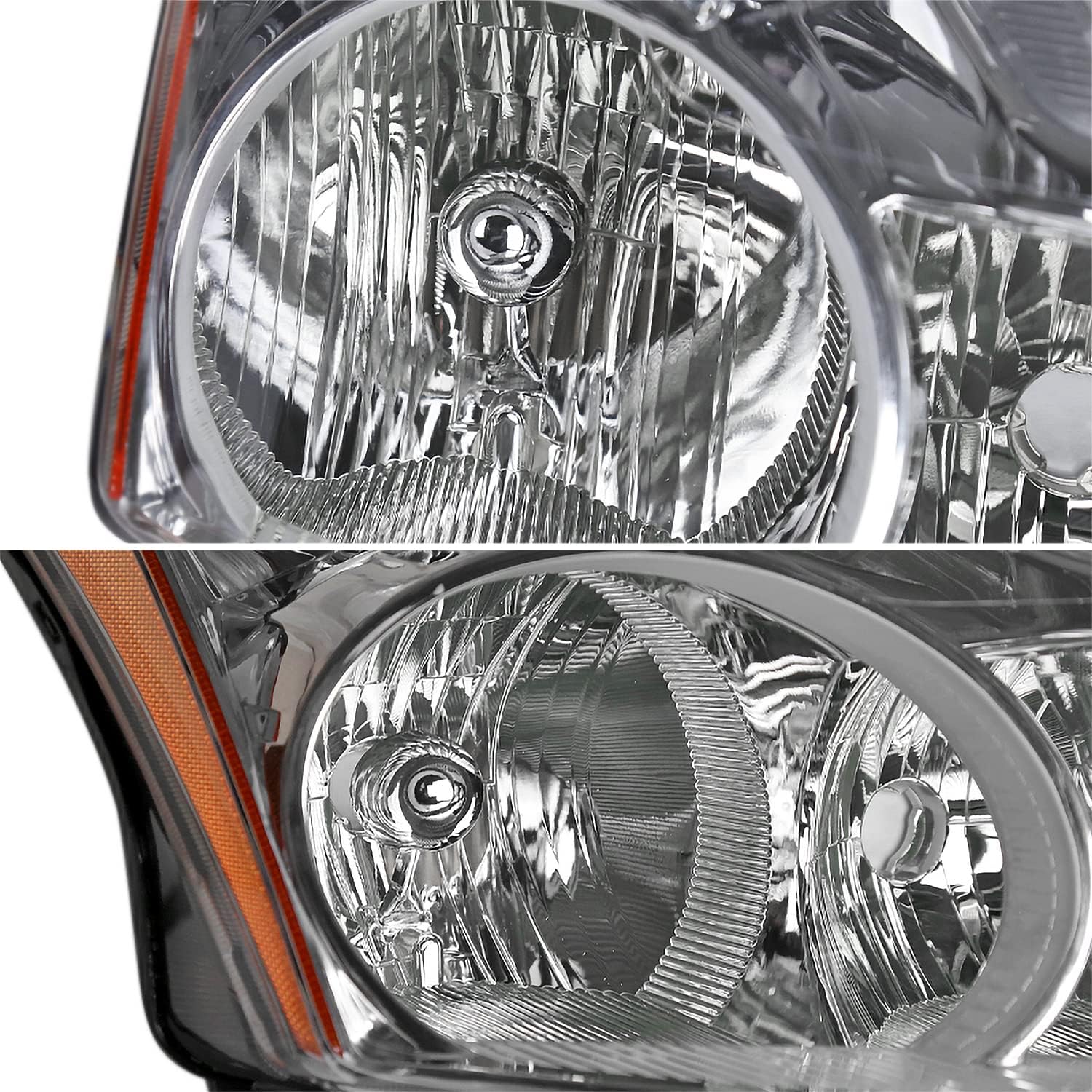 SPEC-D TUNING Right Passenger Side Chrome Headlight Compatible with 2010-2012 Nissan Altima 4Dr Sedan Models