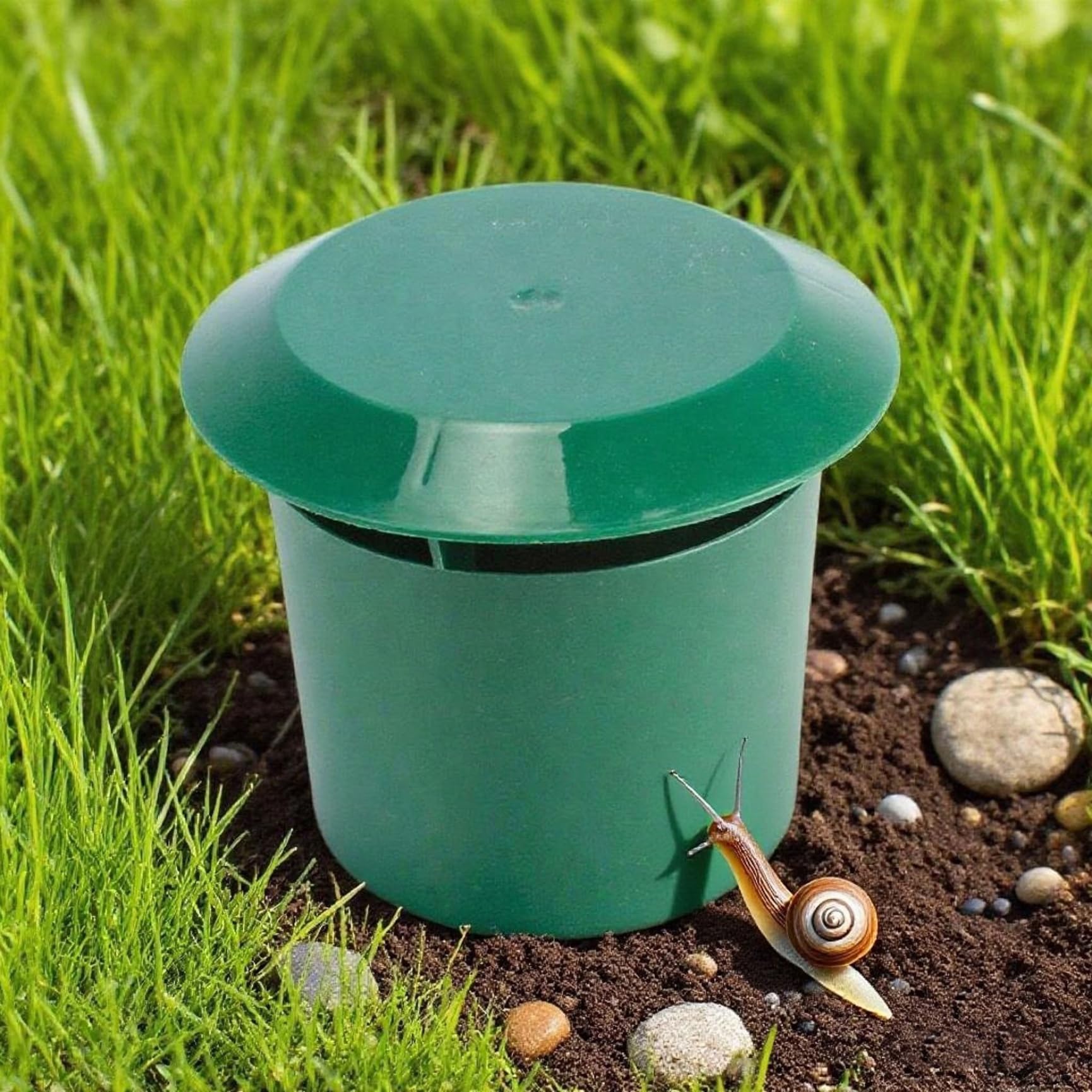 12er-Pack PP-Kunststoff-Schneckenfalle mit Deckel, Schneckenköderfänger für Garten-, Rasen- und Pflanzenschutz, Schneckenfallen, organische Schädlingsbekämpfungslösung