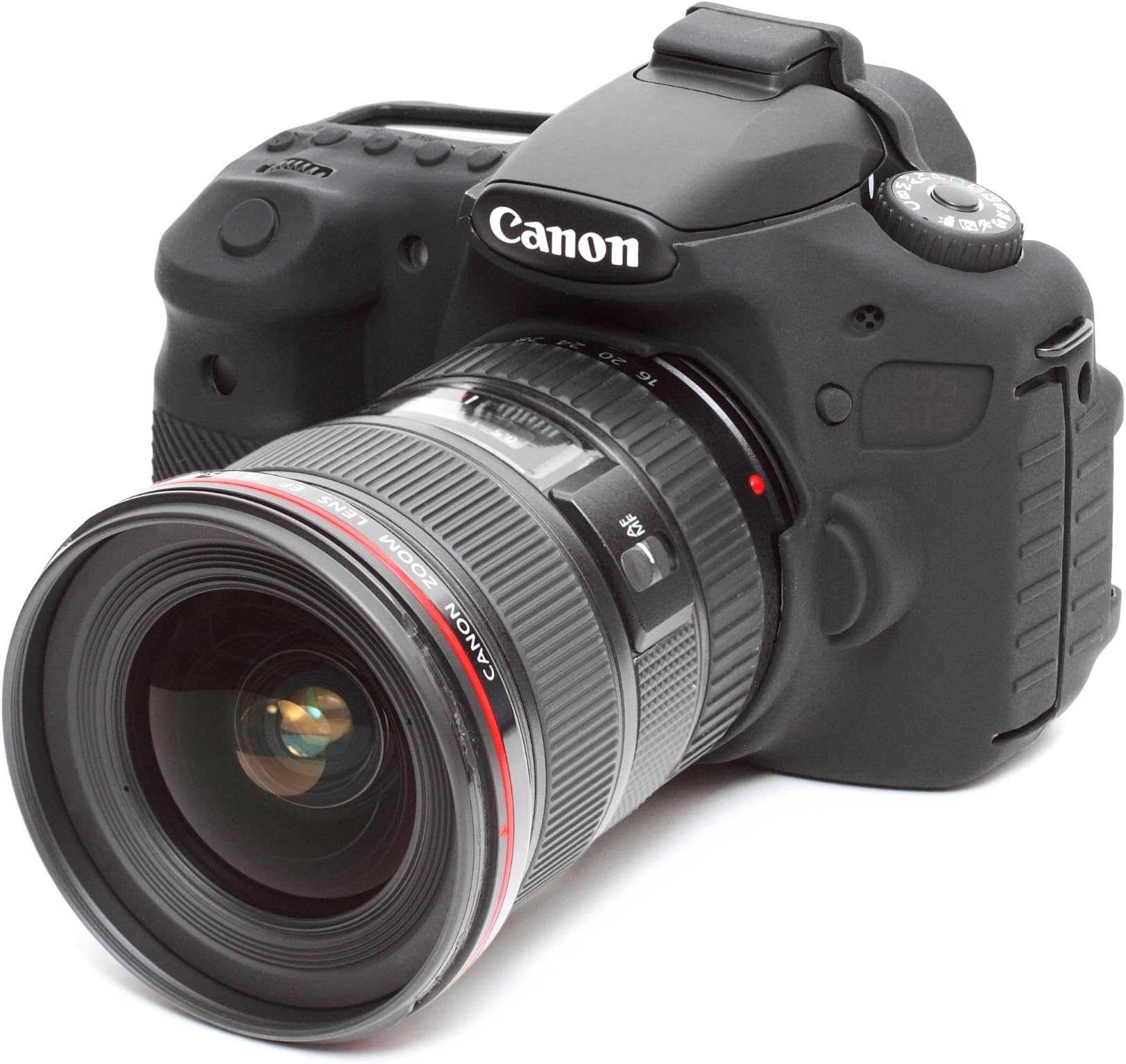 Easy Silicon Cover Case for Canon EOS 60D with LCD Protect Film (Black)