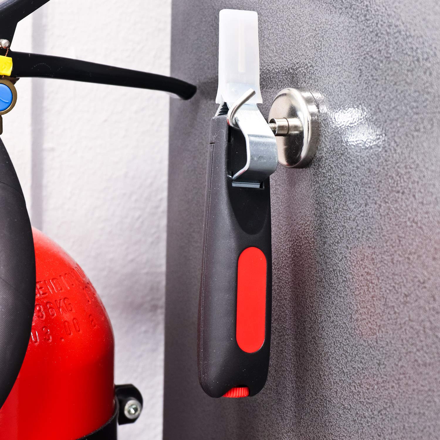 S&R 5 Ganci Magnetici da 35 mm. Magnete potente per cucina frigo ufficio bagno garage utensili