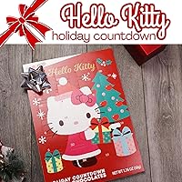 Vista 3 de Galerie Hello Kitty Calendario de cuenta regresiva de Navidad 2023, vacaciones con 24 piezas de chocolate con leche, calendarios de Adviento
