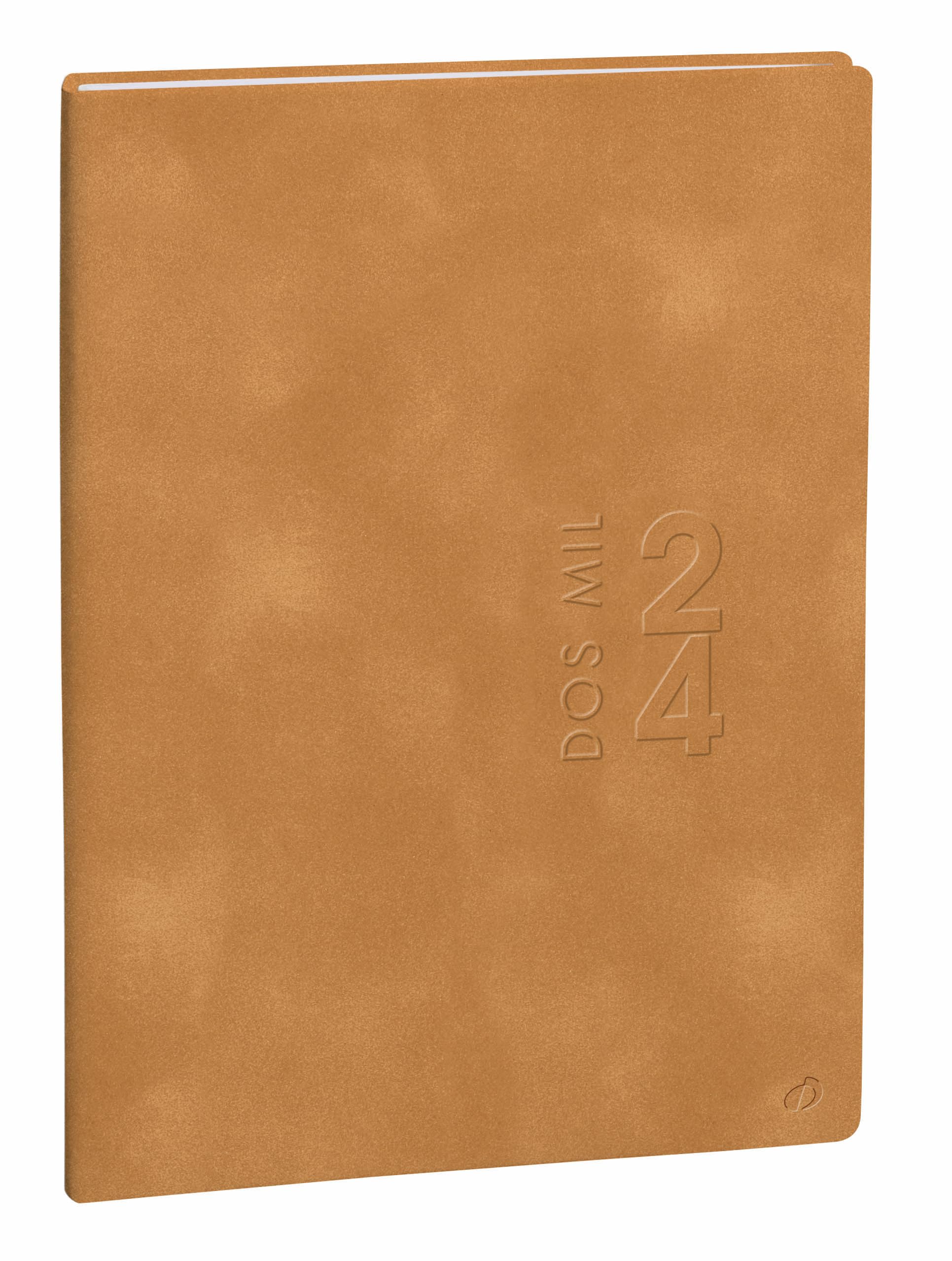 Quo Vadis 2851036Q – AFFAIRES PRESTIGIO DIC 23 – DIC 24 UK/ES/CT/PT Week View A6 – 10 x 15 cm GAIA Caramel