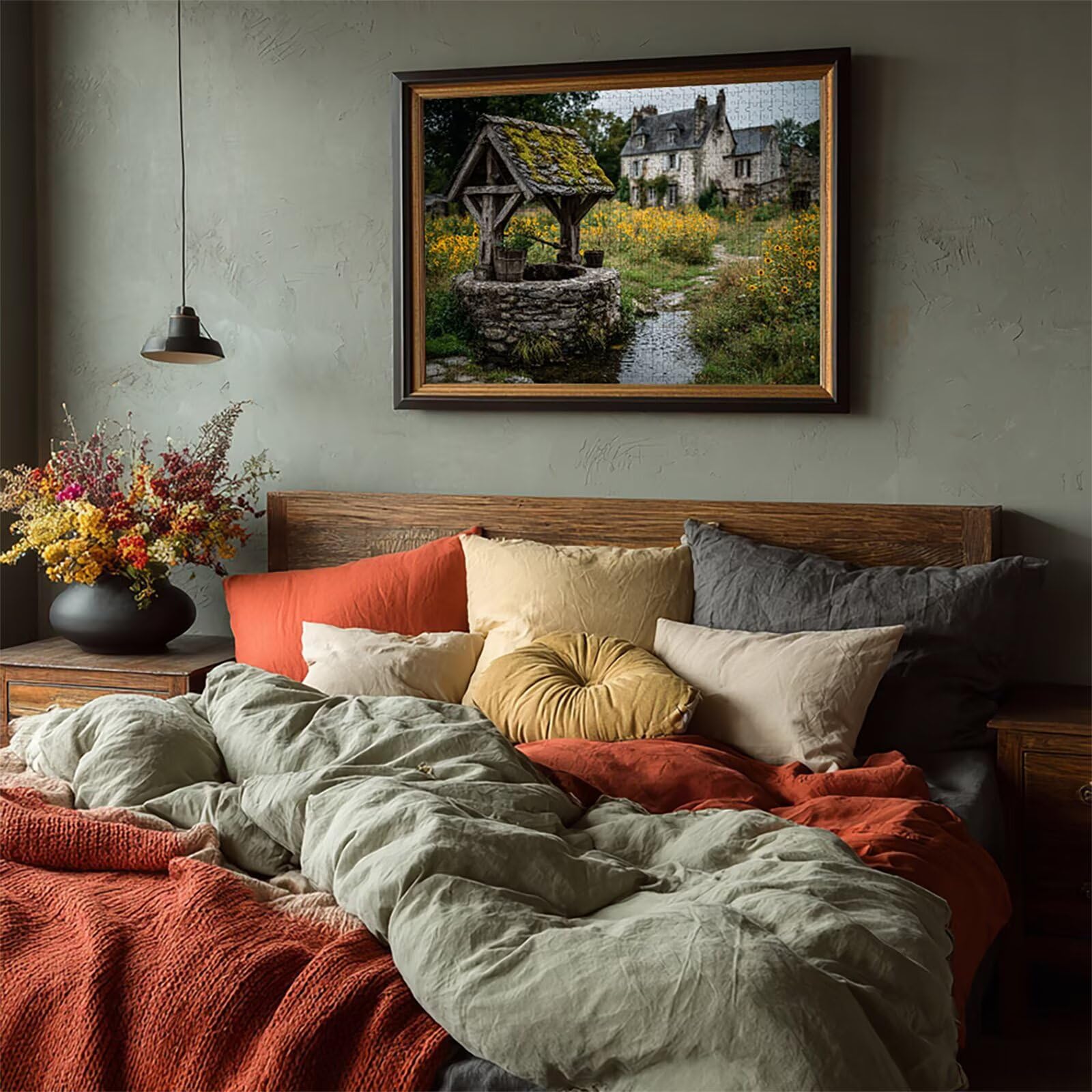 Puzzle 2000 elementów dla dorosłych, krajobraz, drewniane puzzle, 99 x 71 cm, części ściśle do siebie pasują, dla mężczyzn kobiet starszych seniorów, dekompresji, letnia dekoracja ścienna, prezenty
