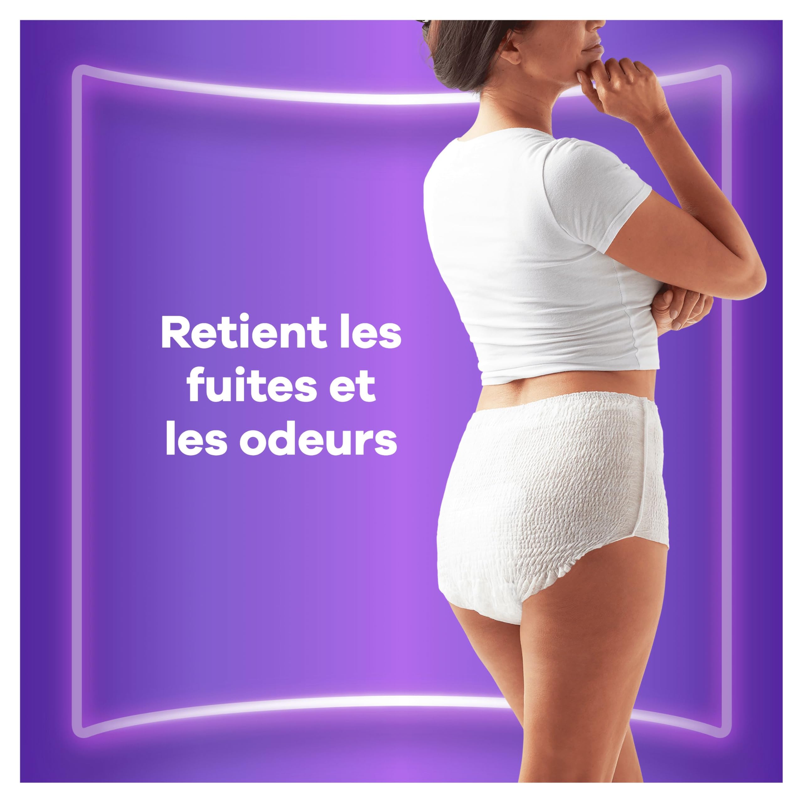 Always Discreet, 48 Culottes Incontinence Femme, Normal 5 Gouttes, Sous-Vêtements Taille M, Blanc, Protection Très Absorbante pour Fuites Urinaires Importantes ou post accouchement, Pack 1 Mois