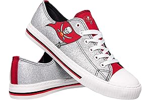 FOCO Women's Team Logo Fashion Low-Top Canvas Sneakers