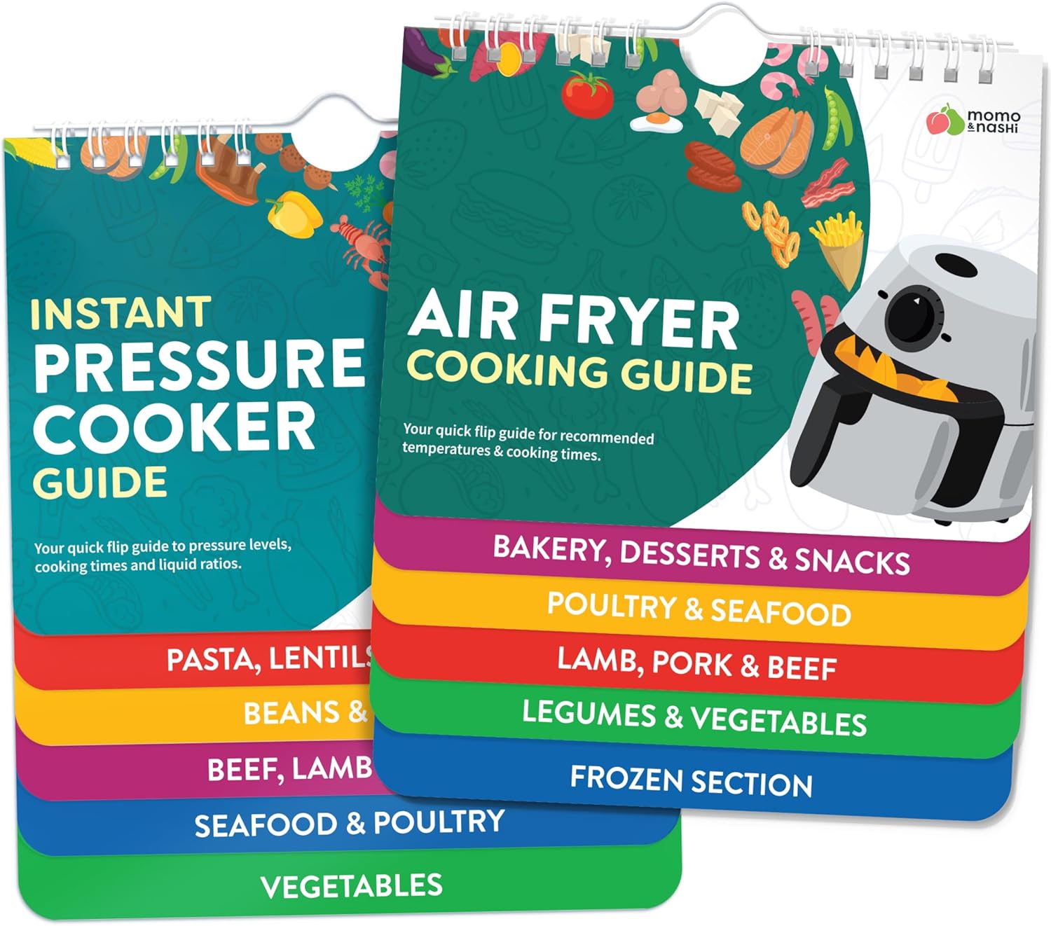 Air Fryer & Instant Pot Magnetic Cooking Guides – 7″ x 6″ Each – Set of 2 Instant Pot Air Fryer Accessories Cook Books – Airfryer Kitchen Accessories & Kitchen Gadgets 2025 Air Fryer & Instant Pot Magnetic Cooking Guides – 7″ x 6″ Each – Set of 2 Instant Pot Air Fryer Accessories Cook Books – Airfryer Kitchen Accessories & Kitchen Gadgets 2025