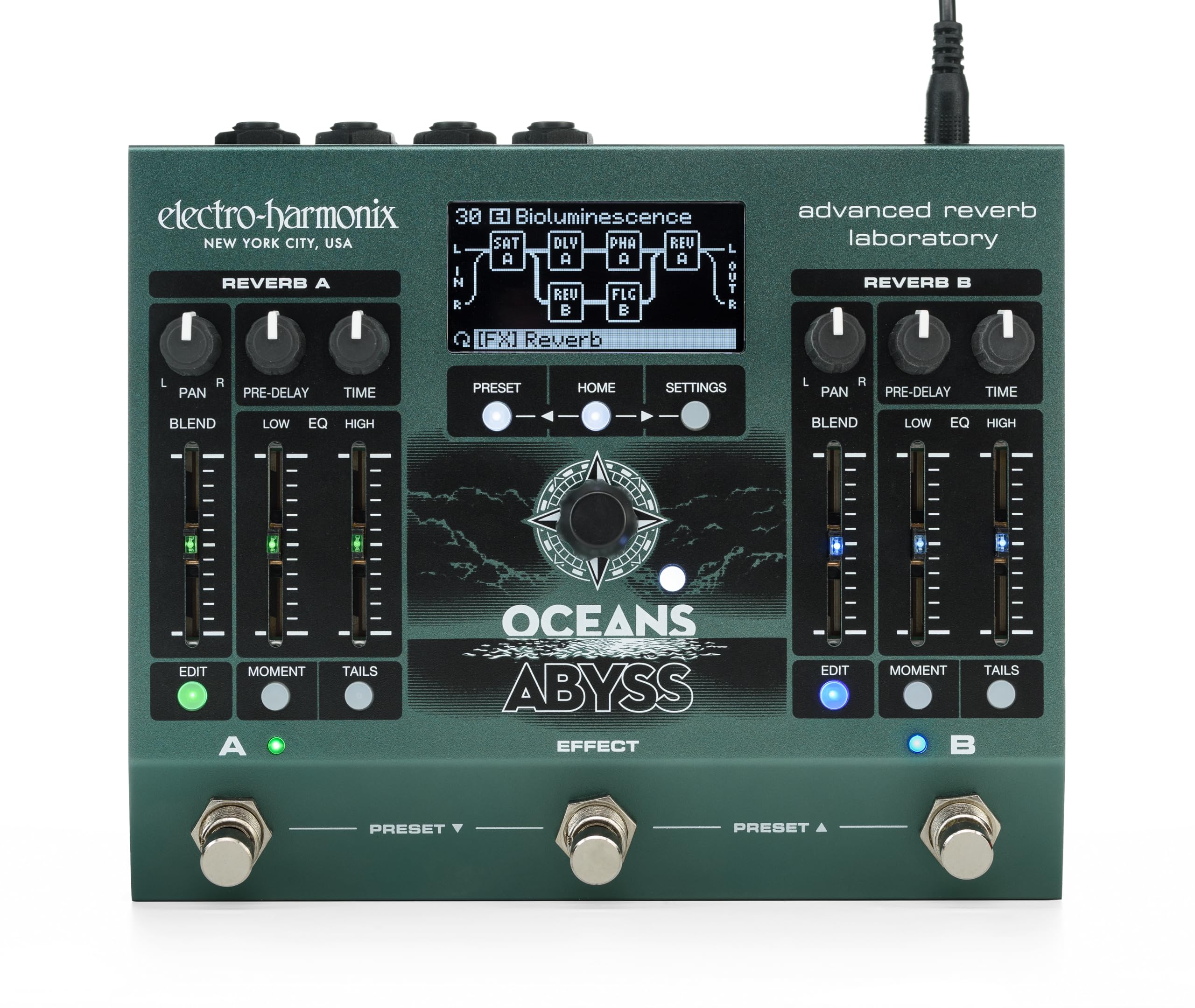 096 electro harmonix OCEANS ABYSS リバーブ Amazon.com: Electro-Harmonix Oceans Abyss Advanced Reverb