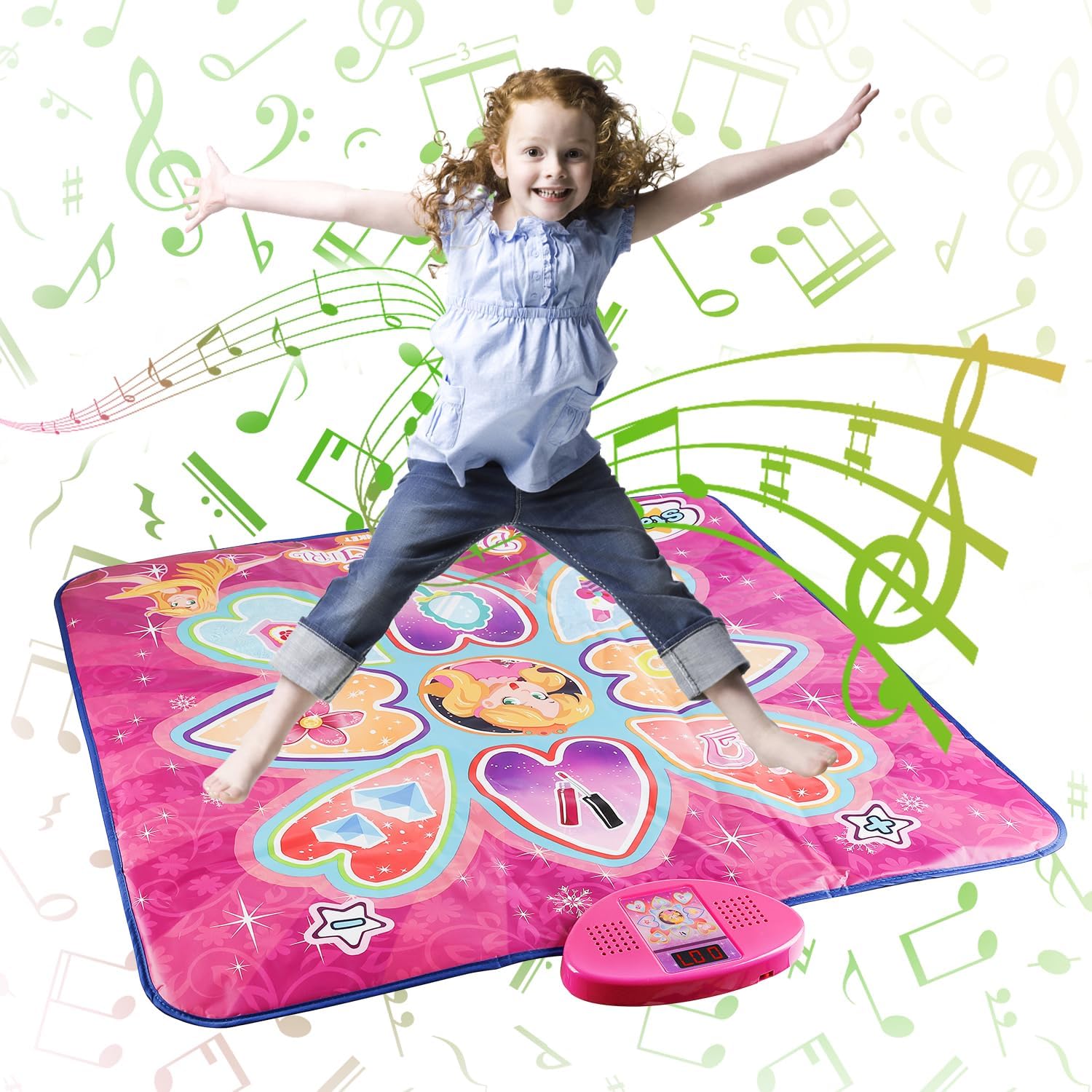 MOZSOY Dance Mat Dance Mixer Rhythm Stepping Game Mat