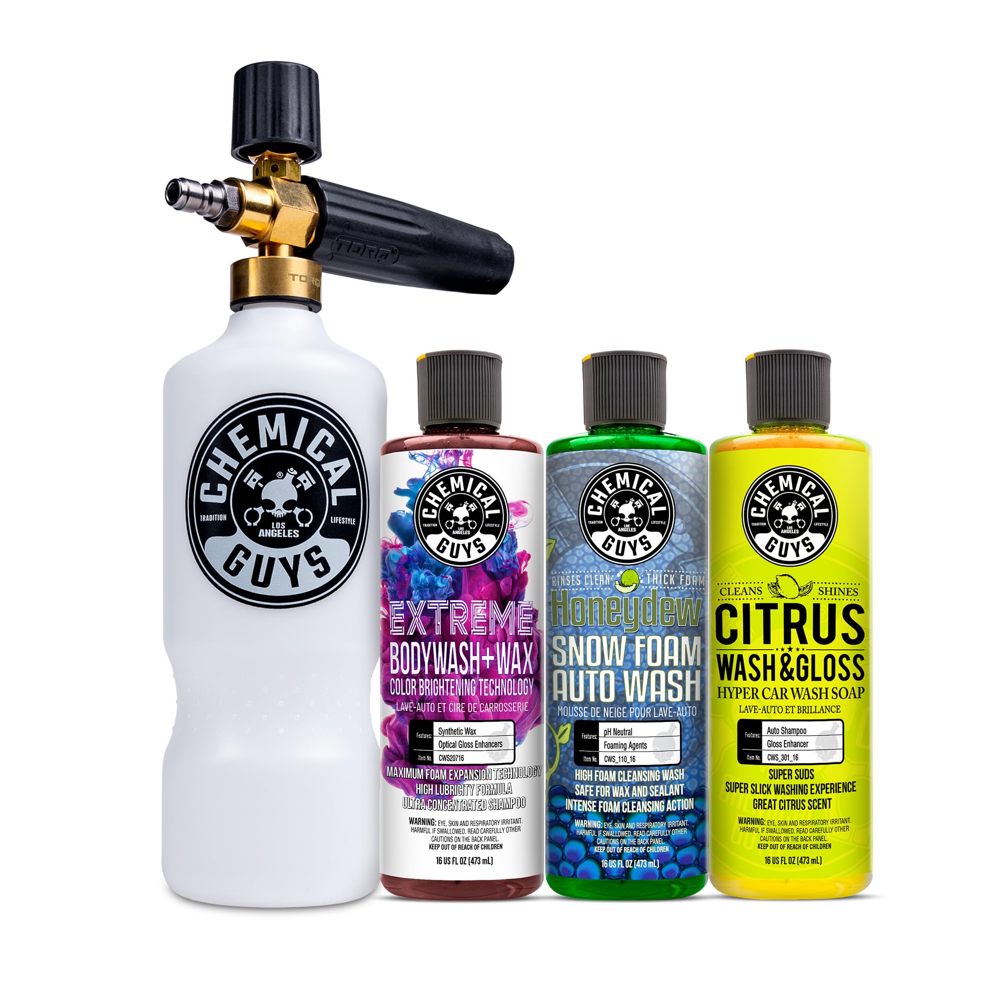 Chemical Guys EQP_313 TORQ Professional Foam Cannon and Soap Kit, 4 Items, 48 Fl Oz (Pack of 1), EQP_313