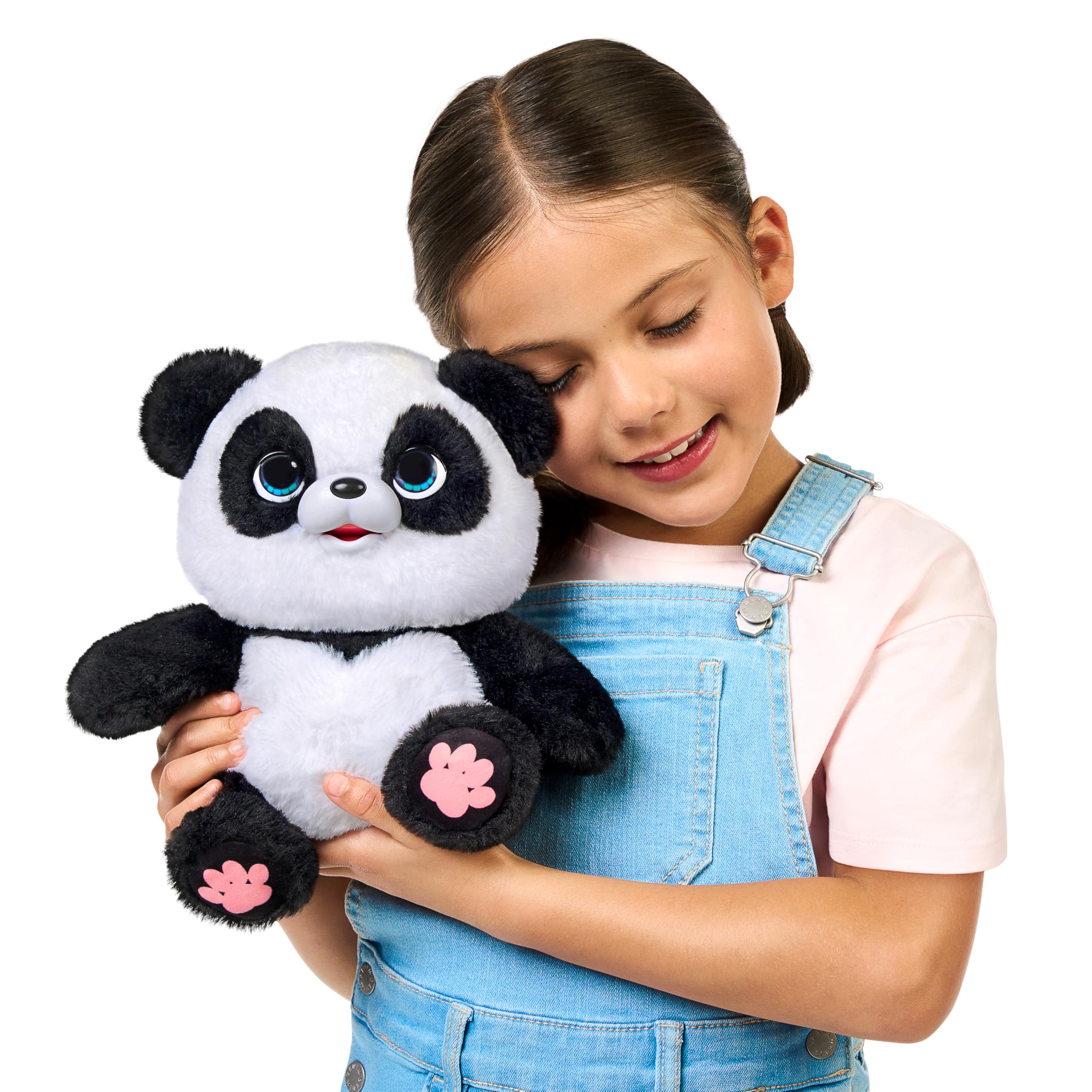 Little Live Pets My Baby Talking Panda ChuChu, Cuddly Panda Toy Plush with 50+ Sounds, Potty Dance, Kick, Feed, Kids Interactive Animal Toys Ages 4+