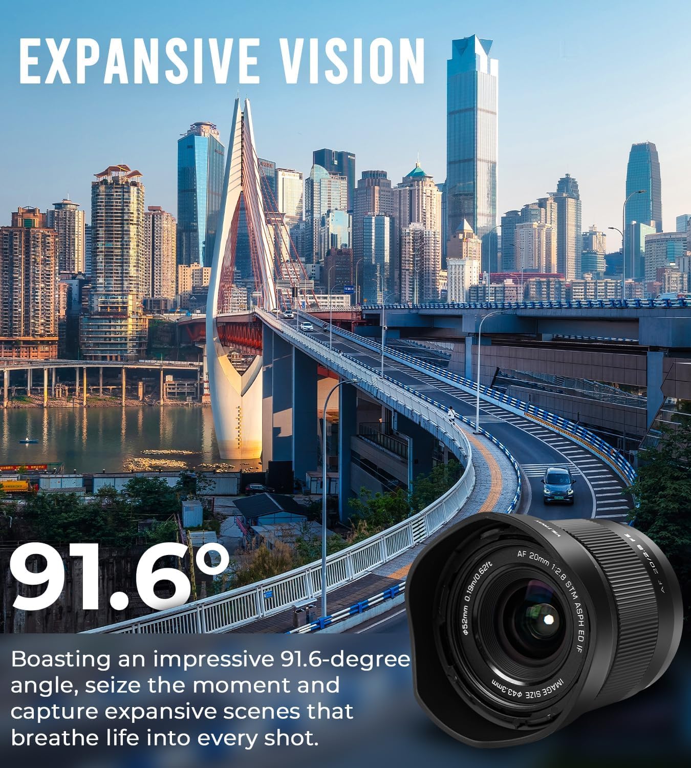 Viltrox 20mm F2.8 Wide-Angle Auto Focus Lens, Compatible with Full-Frame Sony E-Mount Mirrorless Cameras Alpha a7 a7II a7III a7R a7RII a7RIII a7RIV a7S a7SII a9 a7C
