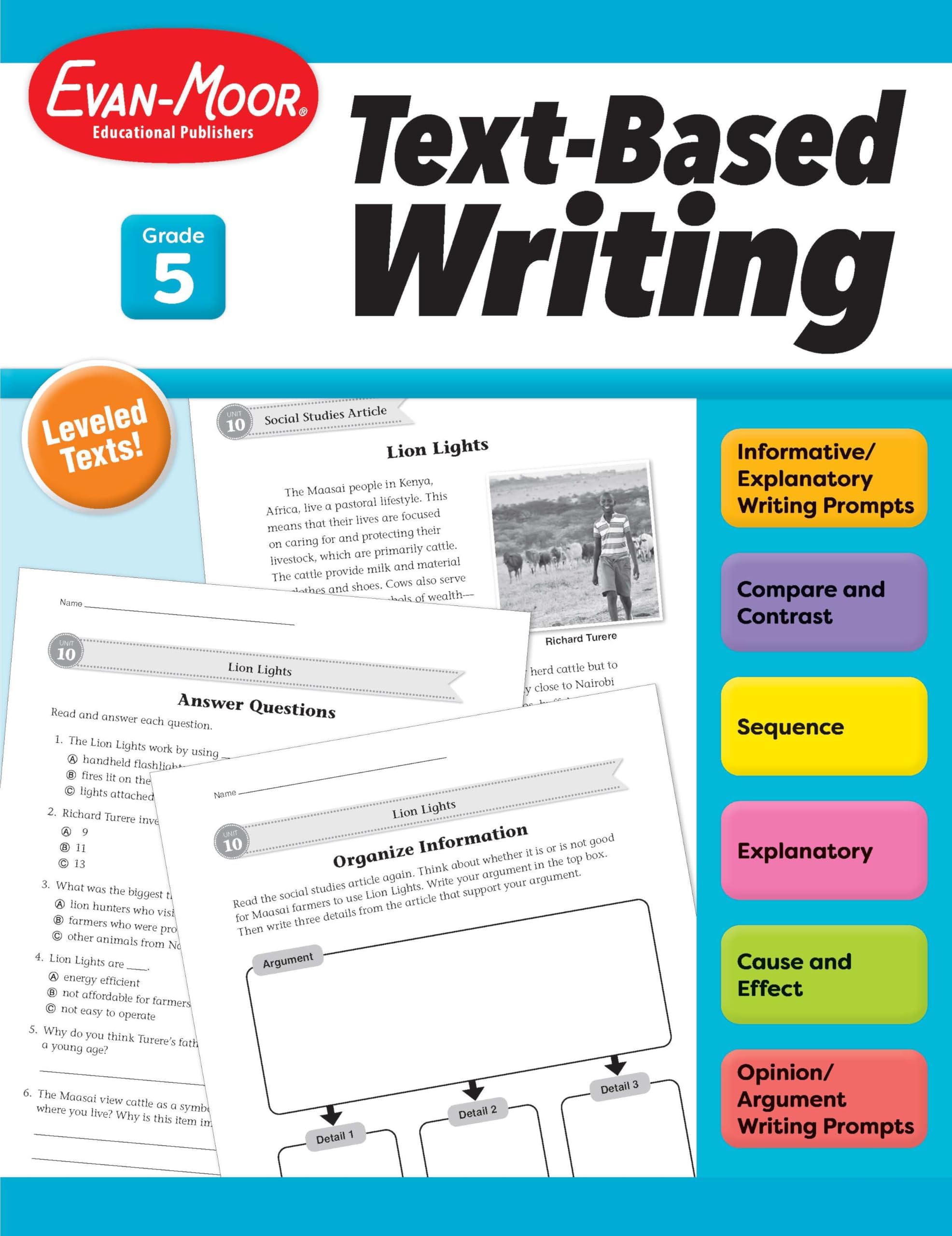 Text-based Writing, Grade 5 Teacher Resource (Text-based-writing)