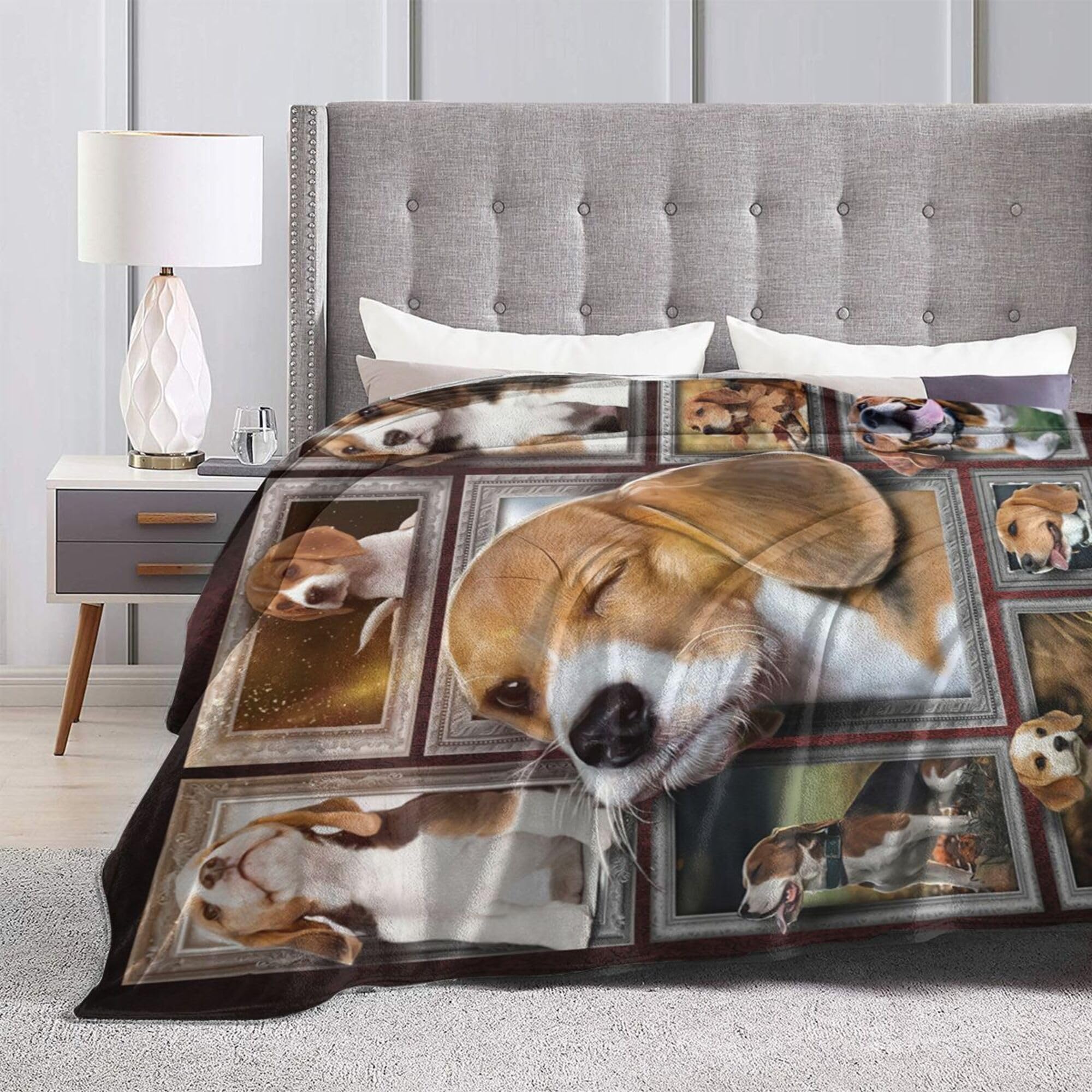 Niedliche Beagle-Decke – Weich, Warm, Wendbar, In 3 Größen (bis 152x203 Cm), Für Sofa, Reise & Geschenk
