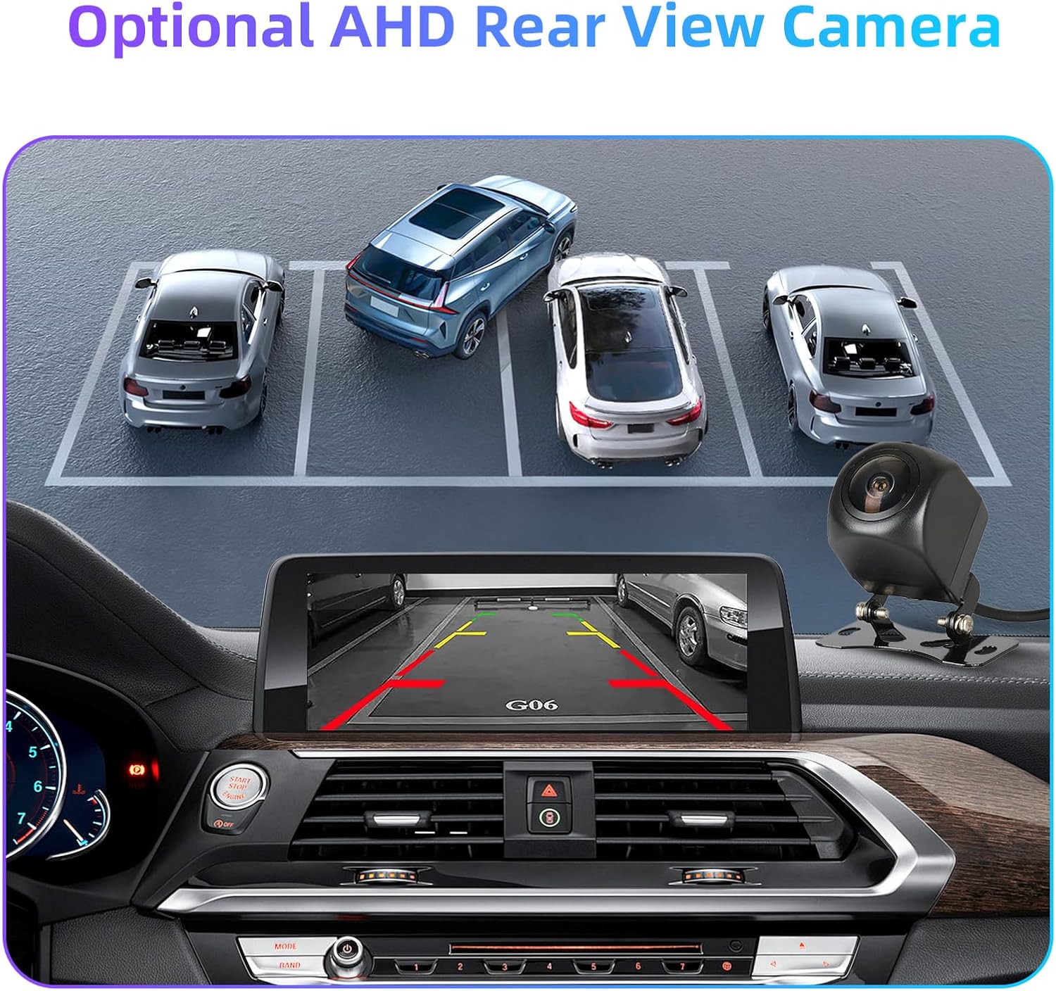 Optional AHD Rear View Camera display