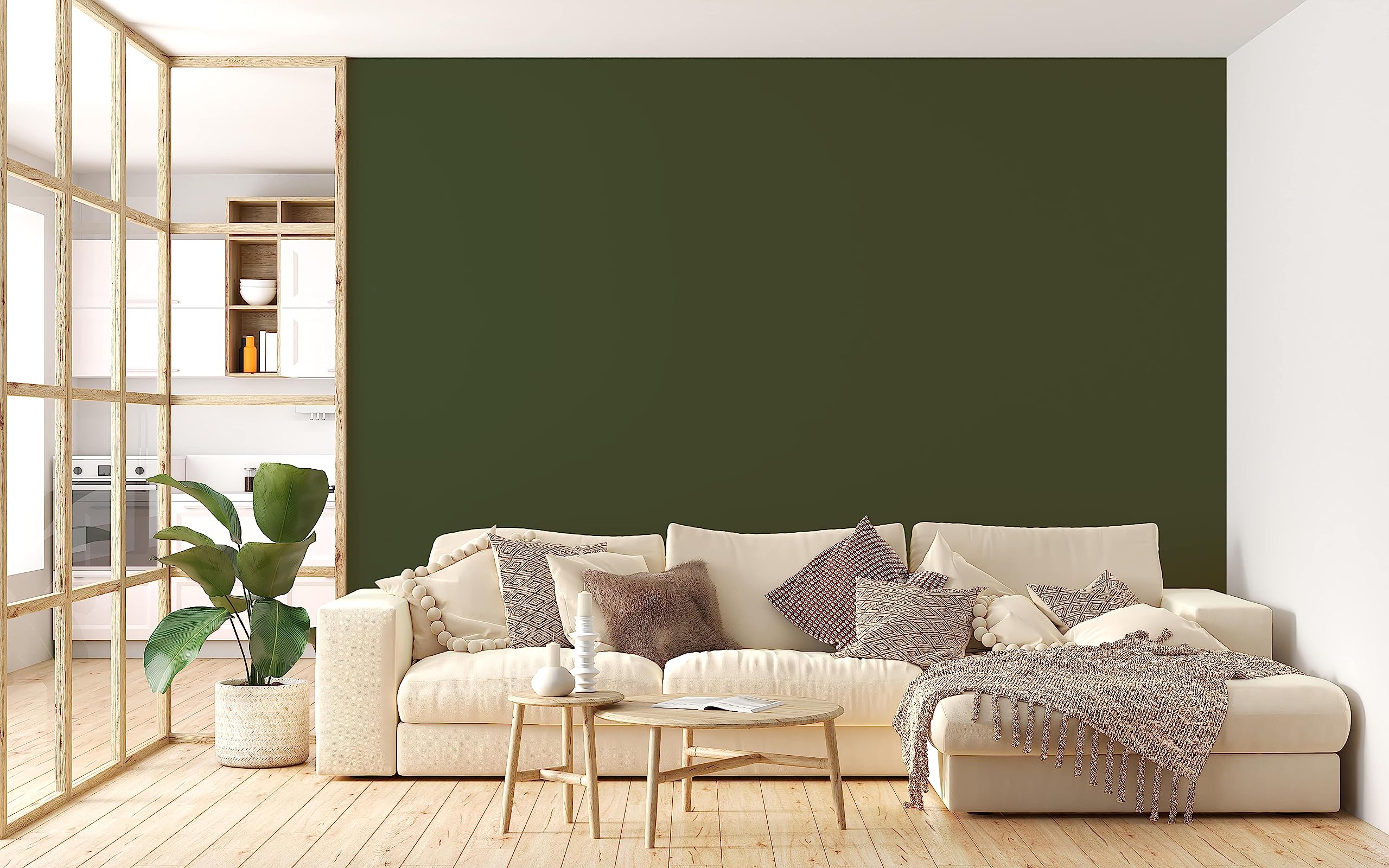 Peinture Acrylique Vert Crocodile - Aspect Satin - Peinture Mur, Plafond, Boiserie & Balcon - Lessivable - Séchage En 30 min - COV A+ - Fabriquée En France - 5 L - BARBOUILLE