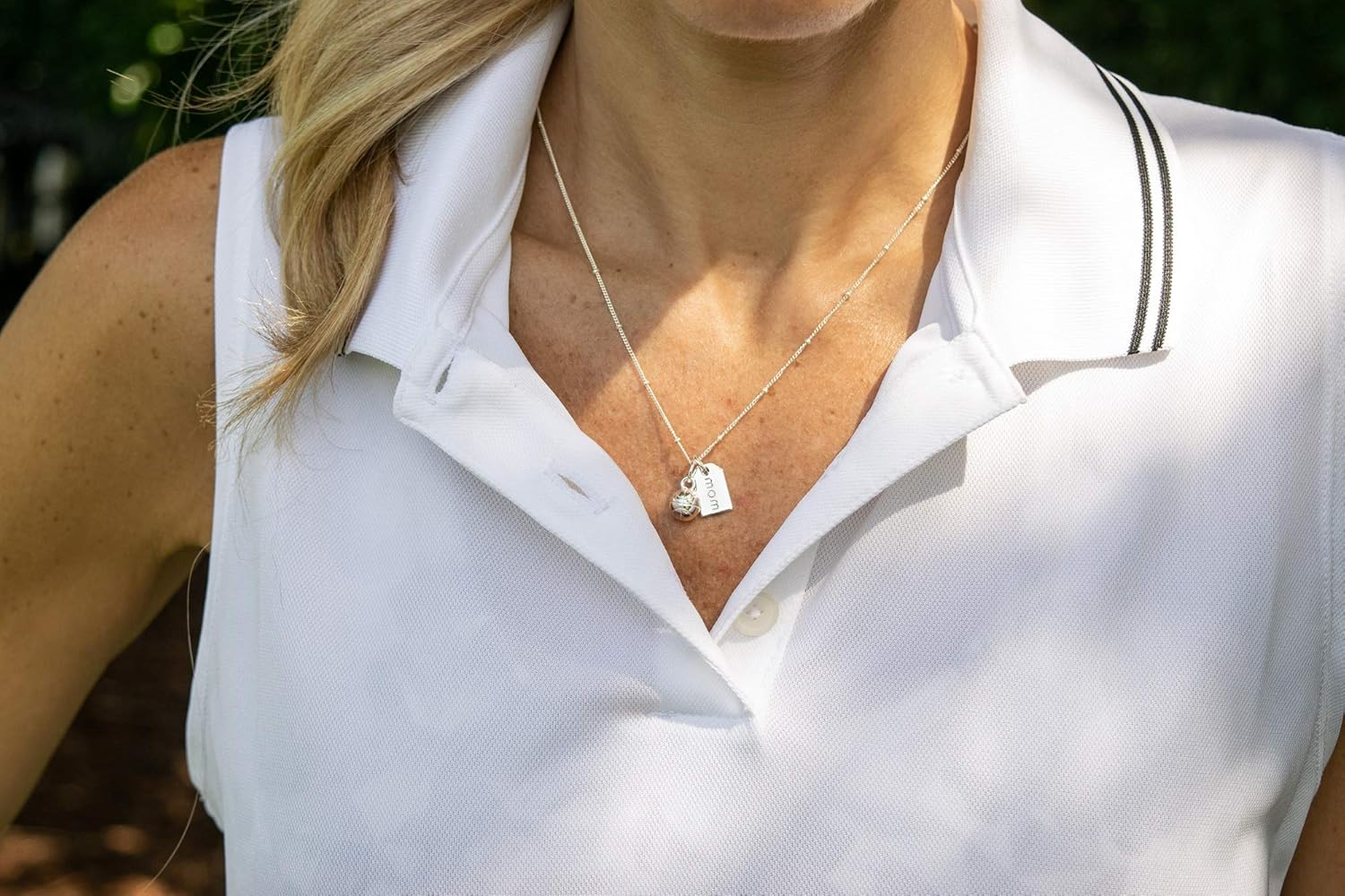 Chelsea Charles Sports Mom Double Charm Necklace, Fashion Jewelry Gift for Women