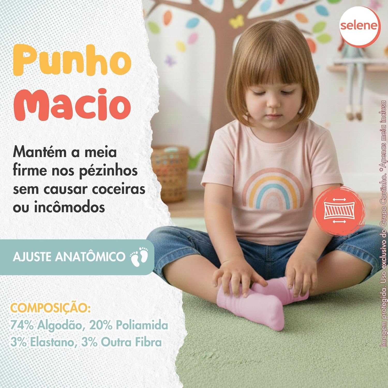 Meia Recém Nascido Bebê INFANTIL Cotton Cano Médio Selene Kids em promoção! Veja a oferta e mais achadinhos de Bebês 5 Hoje é o melhor dia para comprar Meia Recém Nascido Bebê INFANTIL Cotton Cano Médio Selene Kids com aquele preço maroto! Promoção! Aproveite a oferta! 5