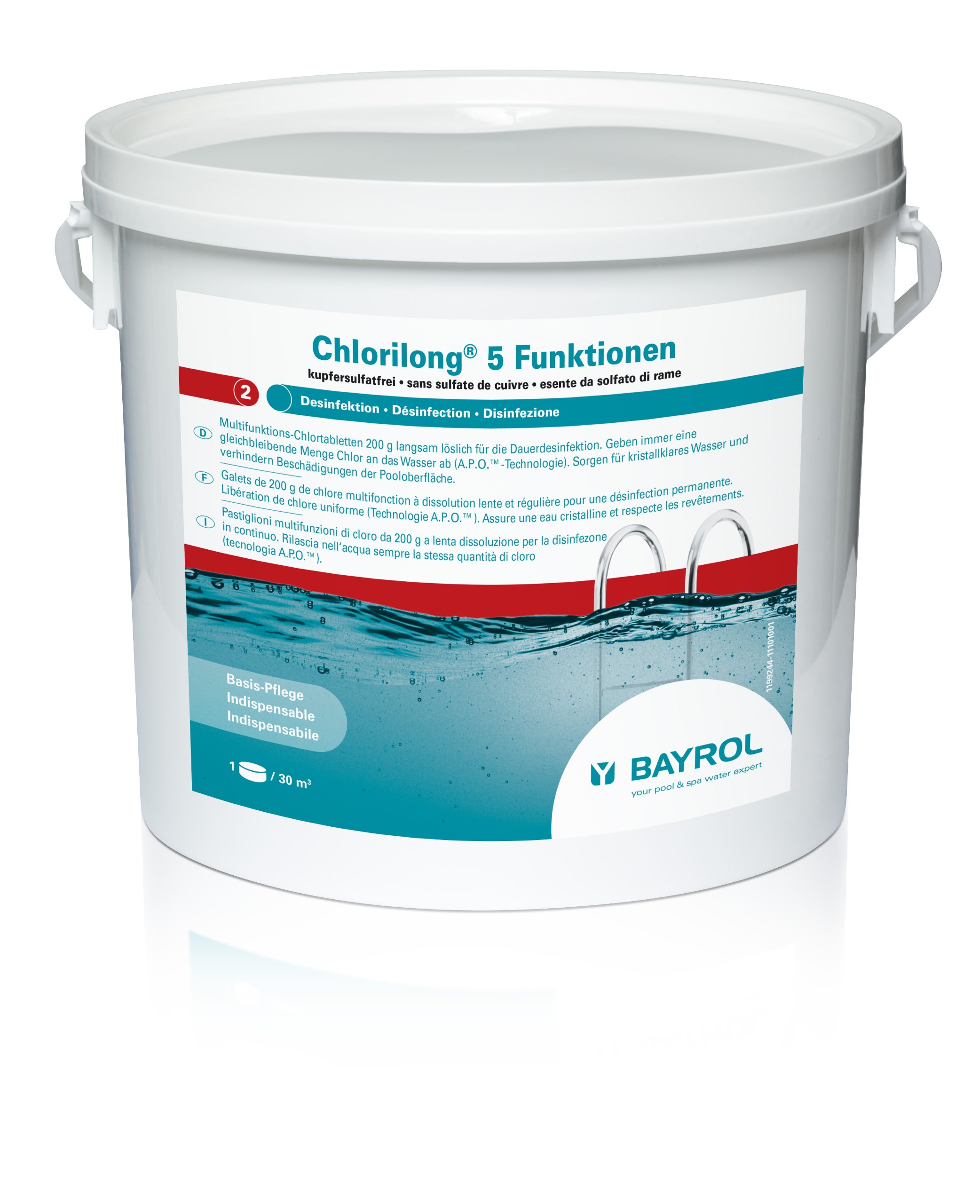Bayrol 1199244 Chlorilong 5 Fonctions, Entretien de l'eau