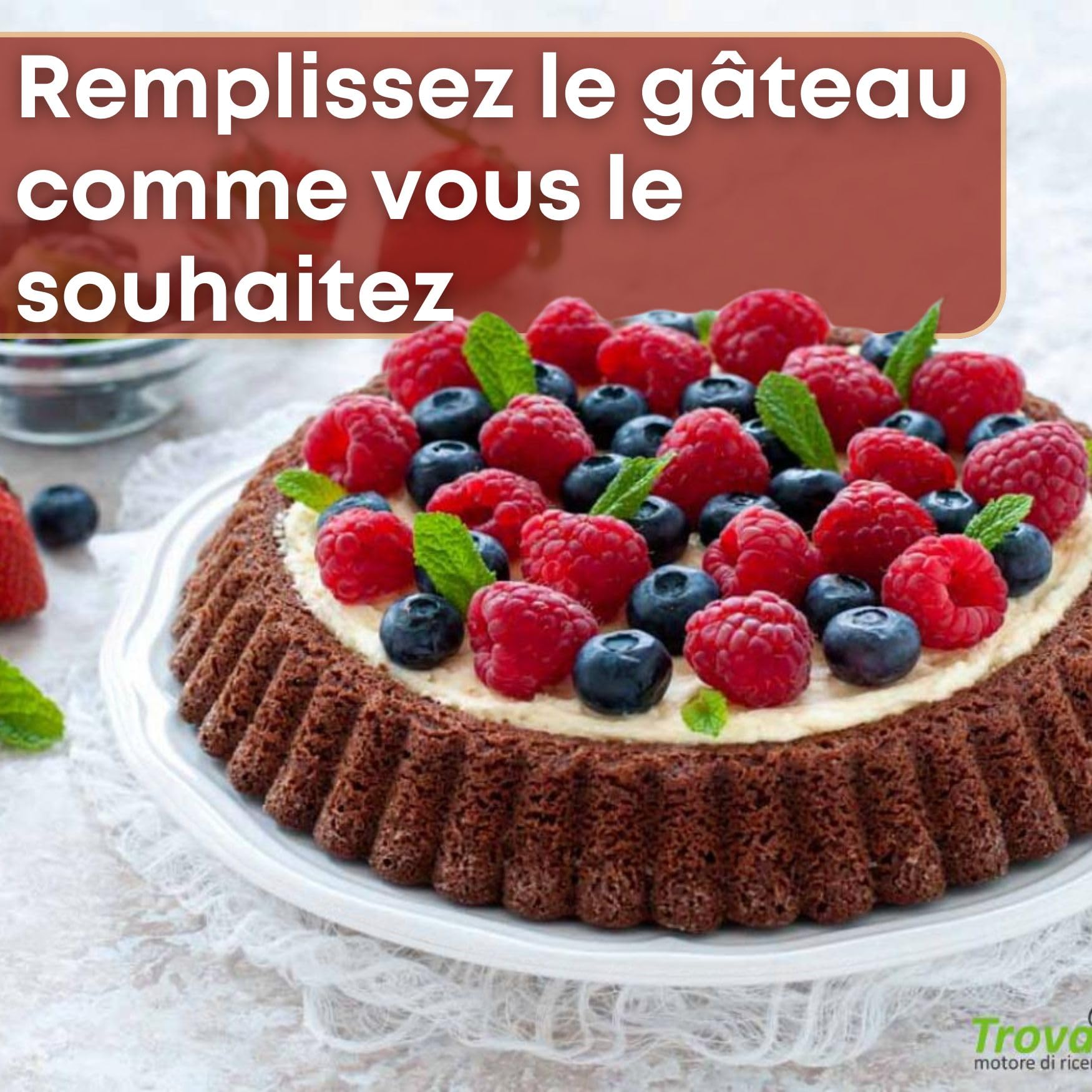 NAMAI - Moule Tarte, 28 cm Ø x 4cm H, Anti-Adhérent, Aluminium, Moules à Tarte, Plats à Tarte, Moule Gateau Rond, Made in Italy, Moule a Tarte, Moule Rond