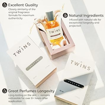TWINS - Impression by P.D. Delinna - Luxury Perfume For Women - Clean Ingredients, Paraben Free, Cruelty Free, Vegan Spray - Eau De Parfum Spray - Lumiere Desiree - Fragrance 1.7 fl. Oz. (50ml)