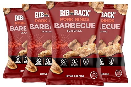 Rib Rack Cortezas de Cerdo, Barbacoa - 4 x 4 oz