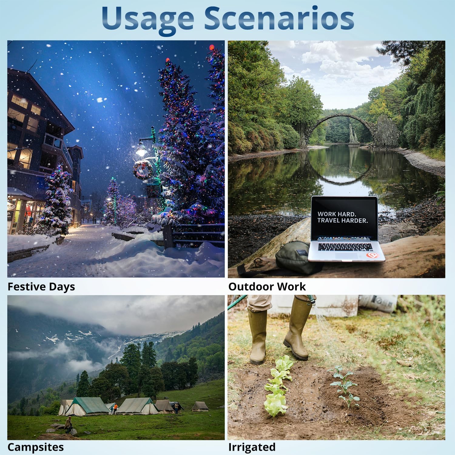 MAKERELE Extra Large Outdoor Electrical Enclosure Boxes Waterproof IP67 Junction Box and 3/4" NPT*2 Enclosure with Mounting Plate Suitable for Various Projects(16.1"*12.2"*7.1")