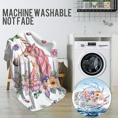 Miniatura 5 de Levens Manta de caballo para mujeres, niñas, niños, decoración familiar de caballo marrón corriendo para el hogar, dormitorio, sala de estar, silla,