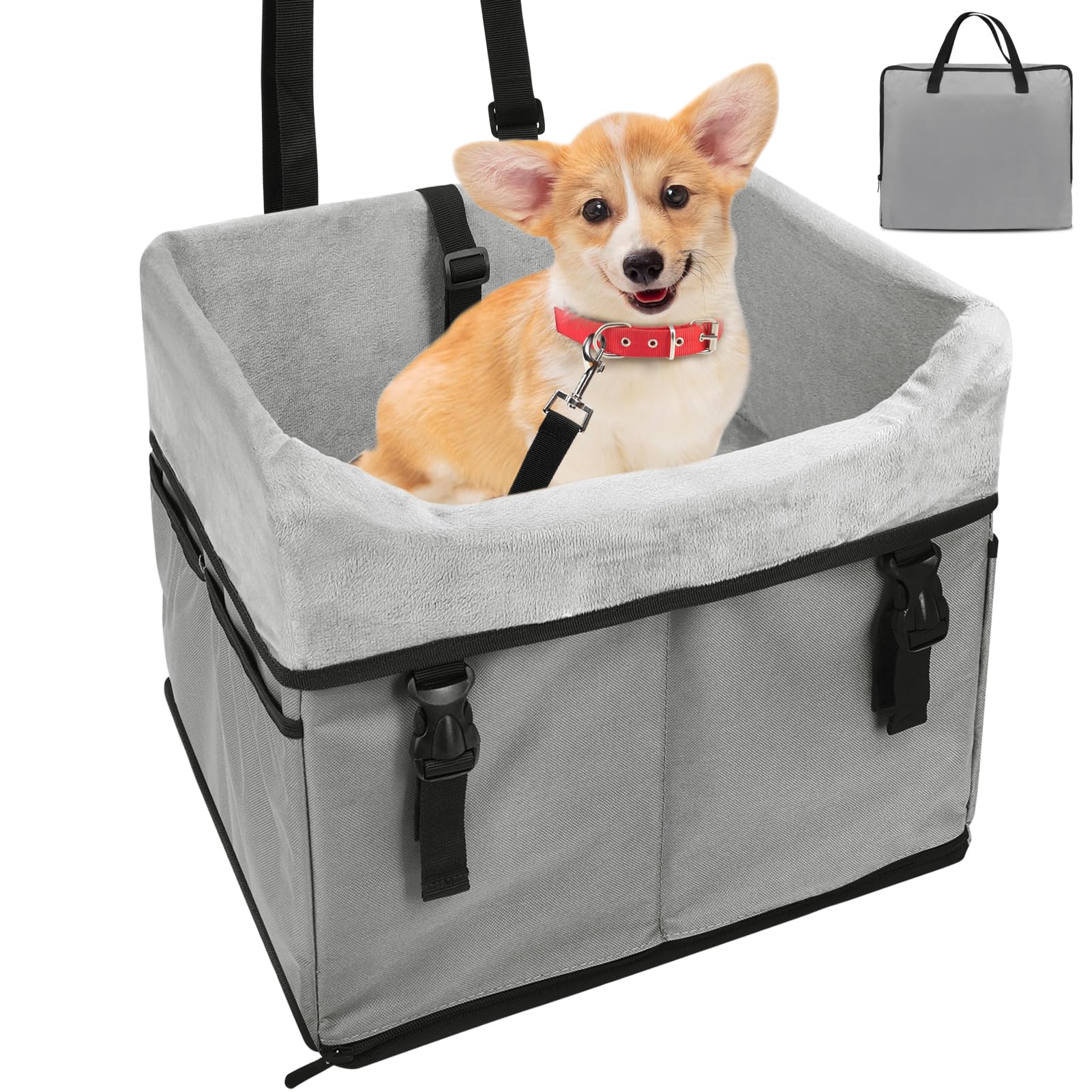 SZEE Dog Car Seat for Small Dogs Under 25 lbs, 3/4