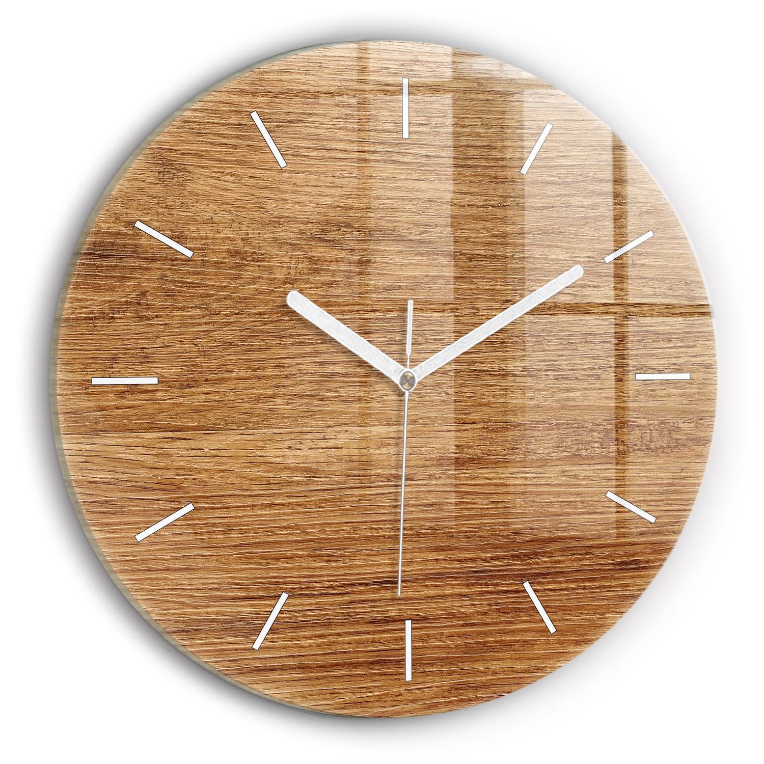 Horlogerie moderne Wallfluent en verre de qualité supérieure 30 cm
