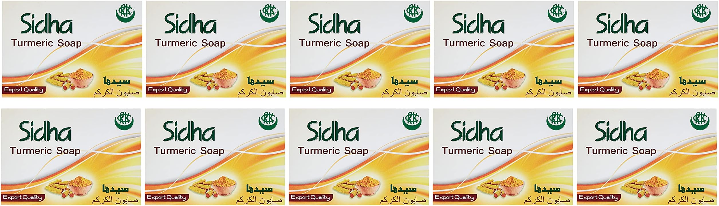 Sidha Turmeric Soap 75Gm 10 Pack '
