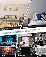 Vista 6 de Cabecero Art3d tapizado de altura ajustable para cama doble Queen King Size en blanco, negro y gris