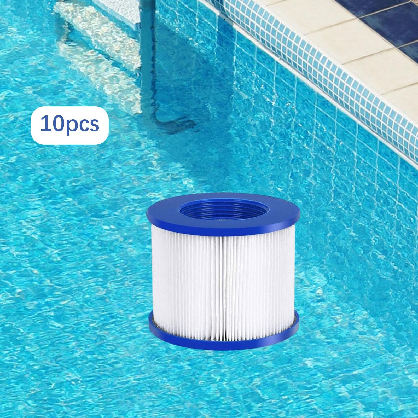 Cartuchos de Filtro Piscinas Y Fresca Filtro de Bañera, 10 Piezas