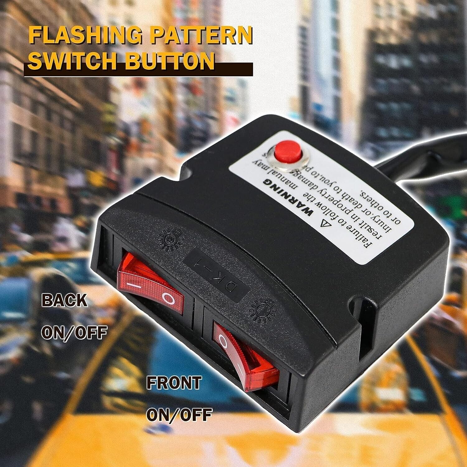72 LED Barra Luminosa Stroboscopica di Emergenza Luce di Аvvertimento Per Tetto Auto 15 Modalità di Lampeggiamento Impermeabile con Accendisigari da 4,3 m 12V 24V