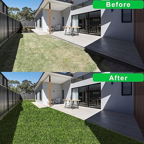 Miniatura 6 de Ileading Alfombra de césped artificial de 2 x 6 pies de largo, alfombra de césped artificial para exteriores, alfombra de césped artificial con