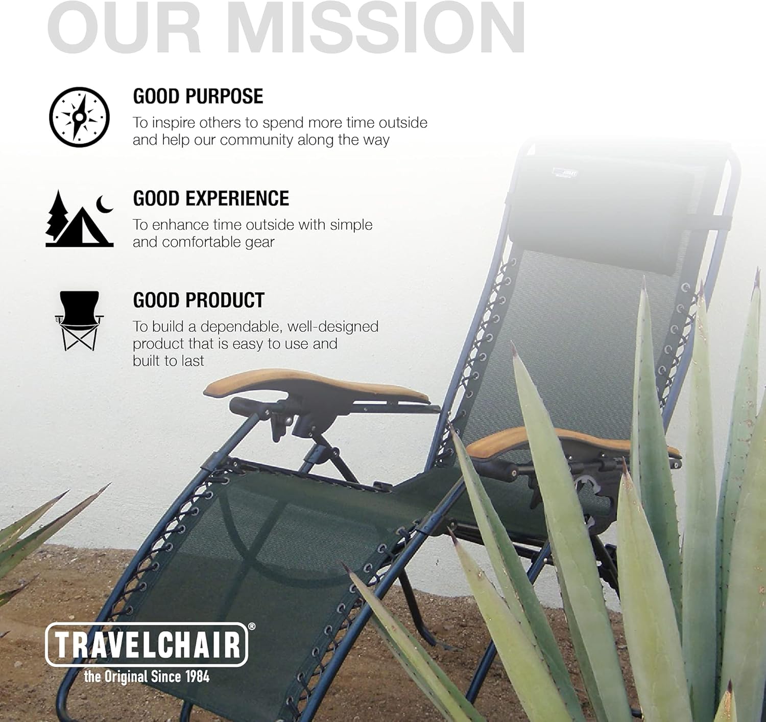 TravelChair 2179SS Lounge Lizard,Salt & Pepper