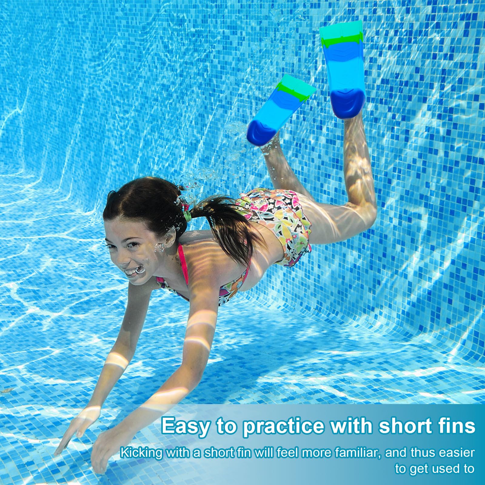 Aletas de natación de silicona, 100% silicona, aletas cortas de entrenamiento para natación, cómodas aletas de natación de silicona, aletas cortas de entrenamiento para niños y adultos