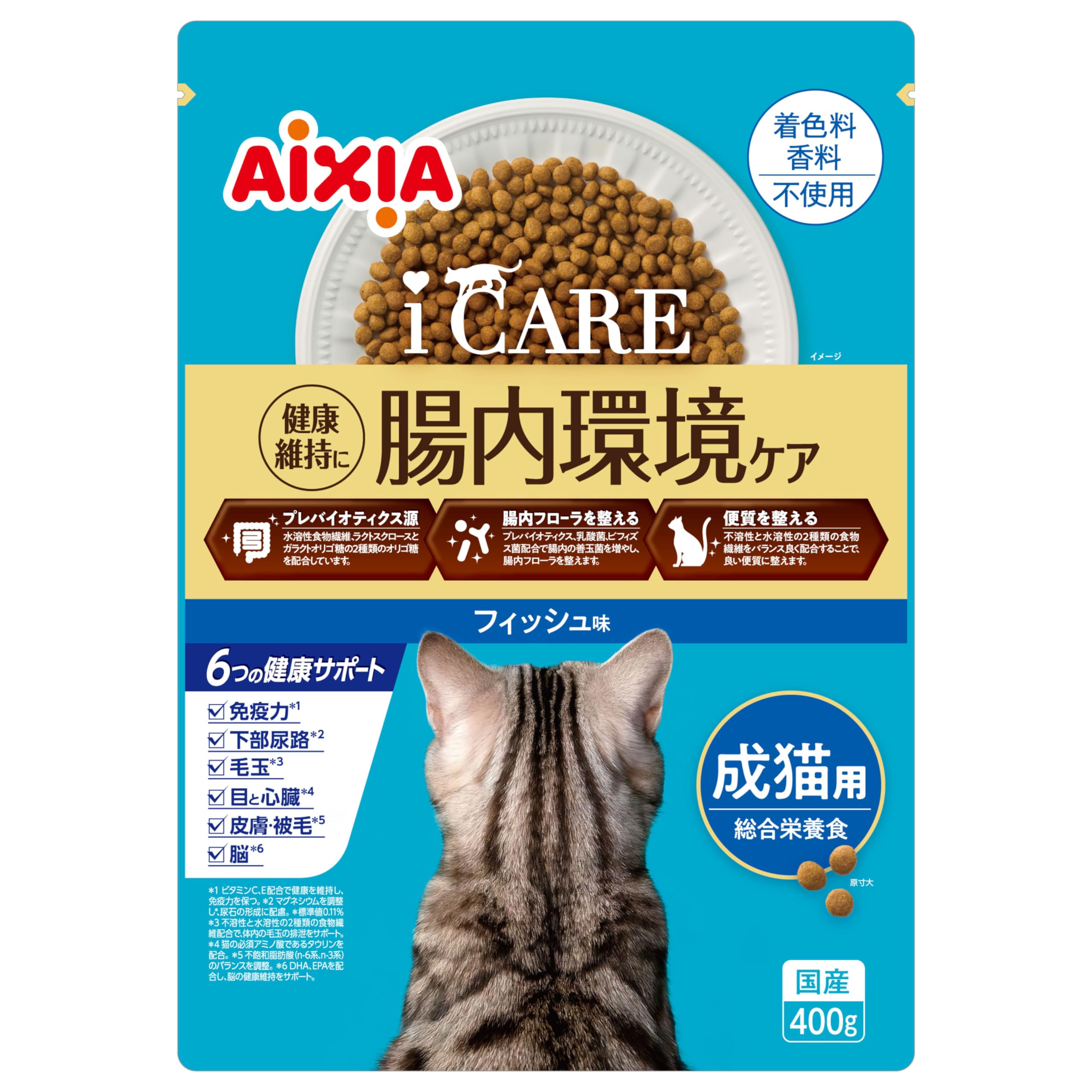 i CARE アイケア キャットドライ 成猫用 フィッシュ味 400g