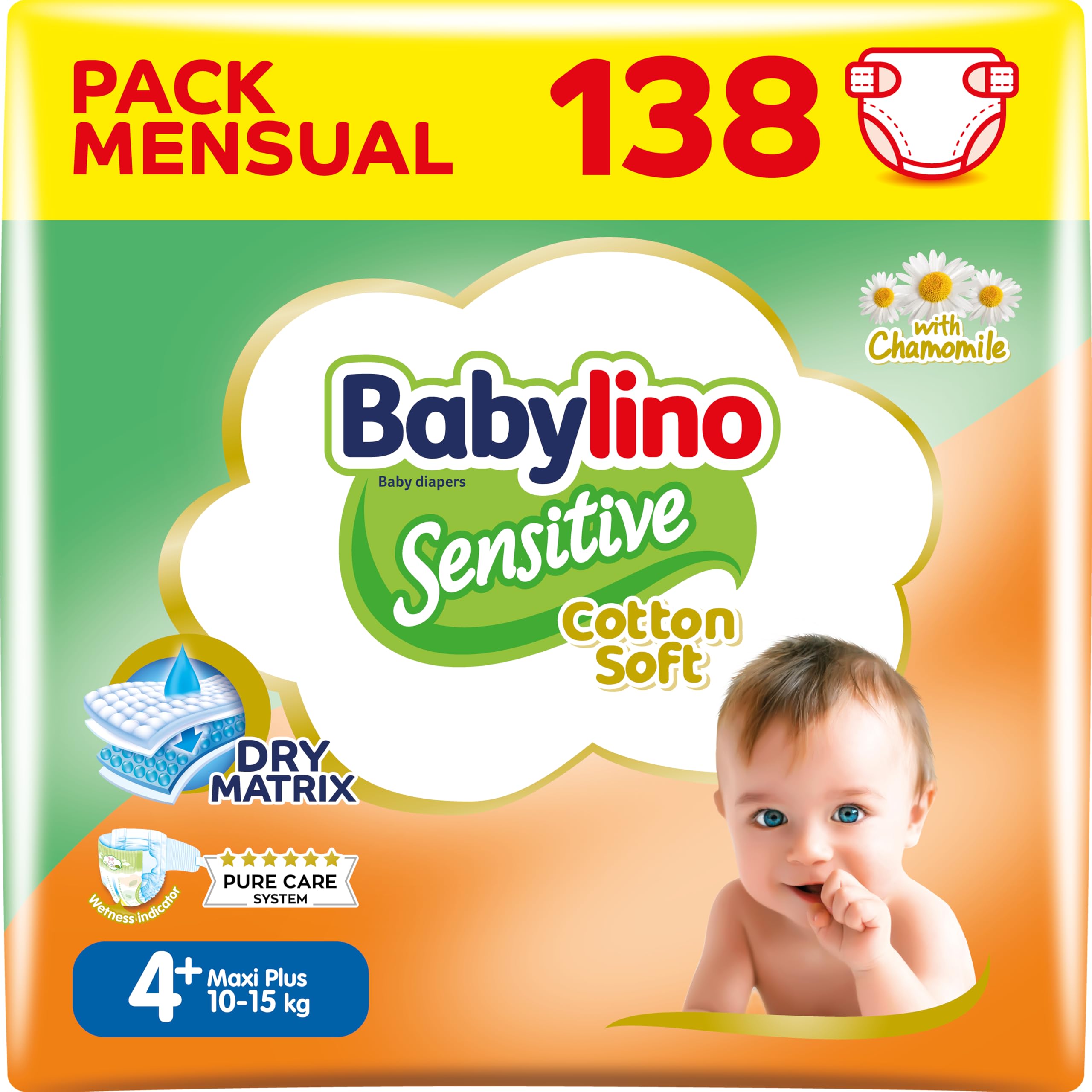 Babylino Sensitive Cotton Soft, Pañales Bebé Talla 1, Newborn (2-5 kg), 26 unidades — view 14