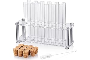 Ackers Science Test Tube Set with Acrylic Rack